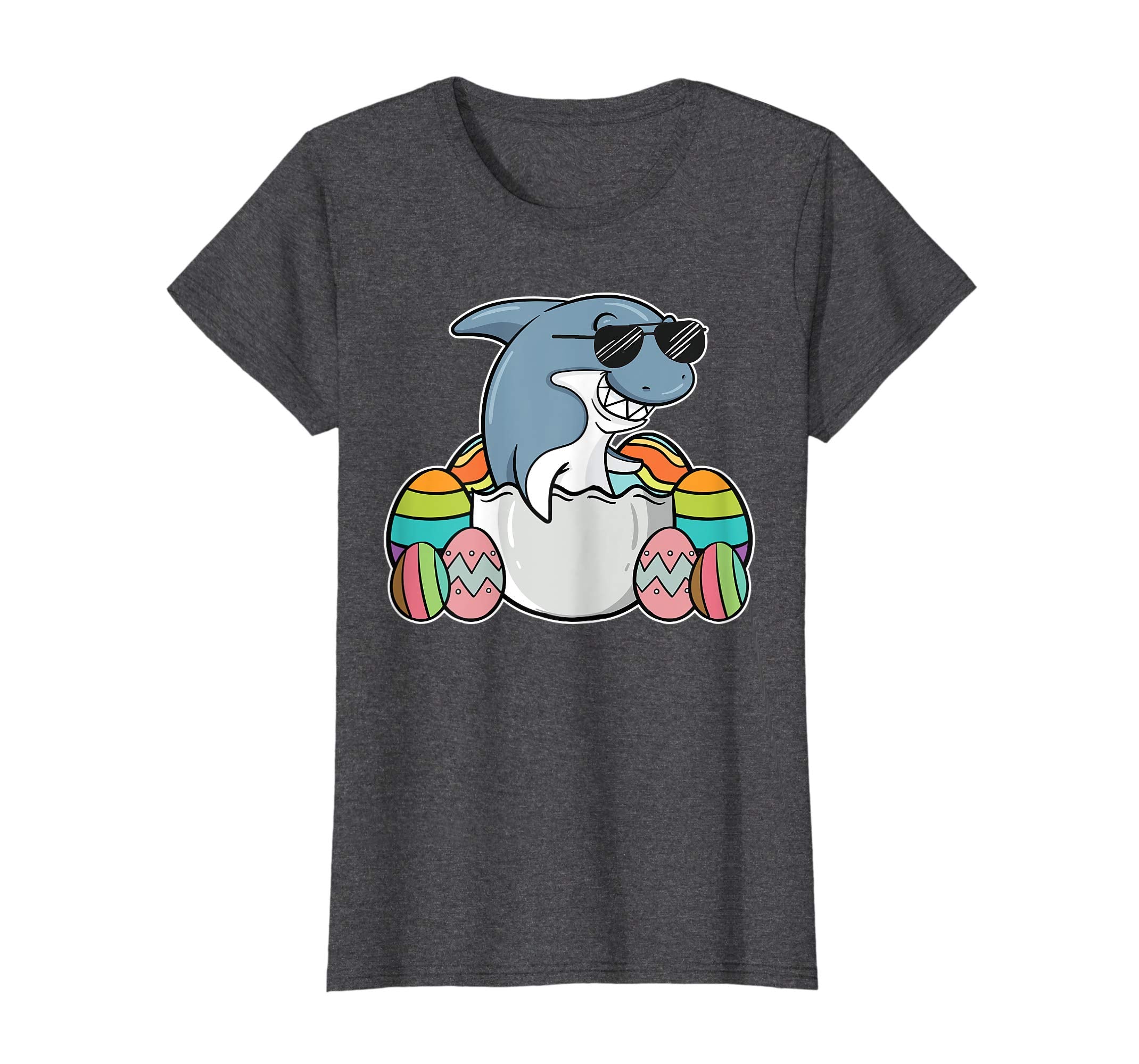 Funny Shark Easter Shirt Holiday Bunny Egg Hunt Gift Idea