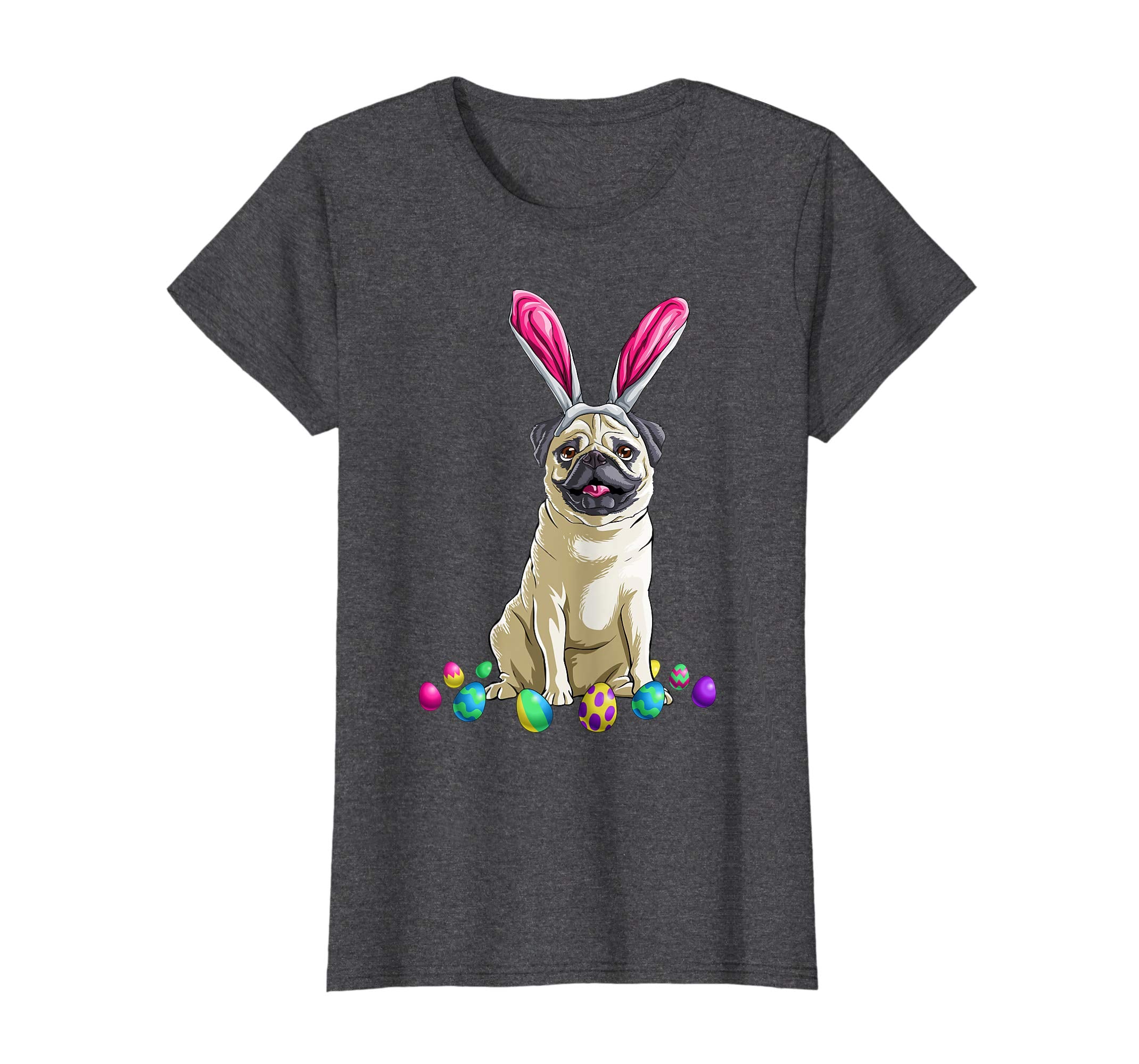 Easter Pug T Shirt Men Women Kids Bunny Basket Eggs Gift
