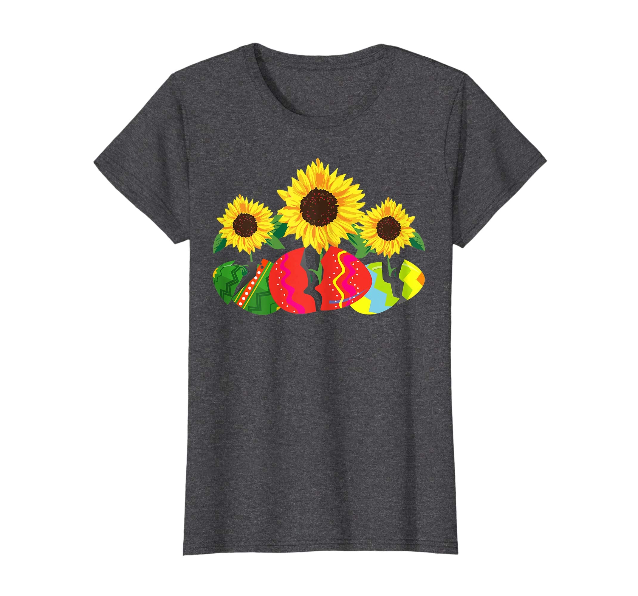 Hippie Sunflower In Easter Eggs Funny Easter Tshirt Gifts