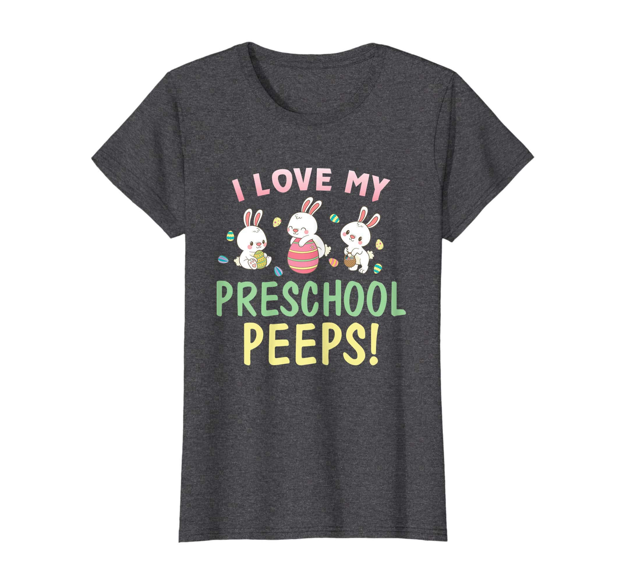 I Love My Preschool Peeps Bunnies Easter Teacher Shirt