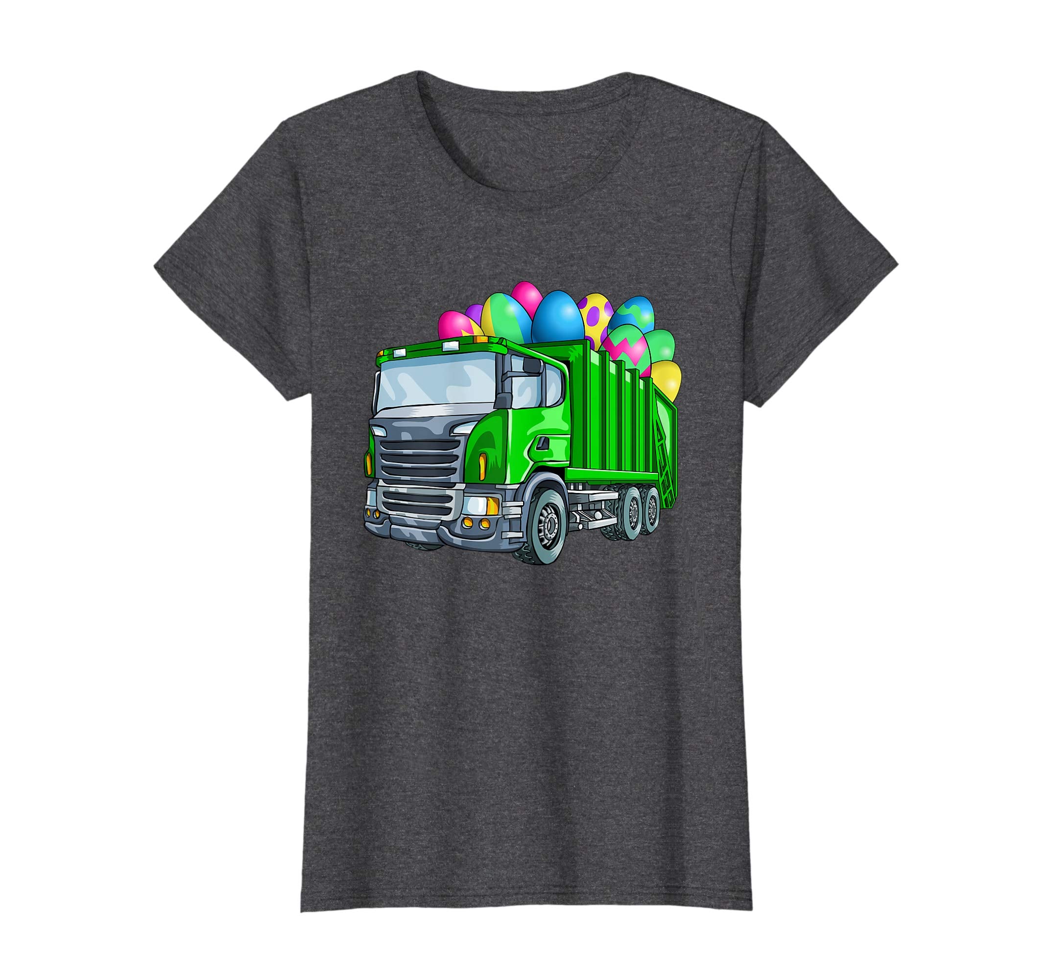 Easter Garbage Truck T Shirt Men Kids Boys Bunny Basket Eggs