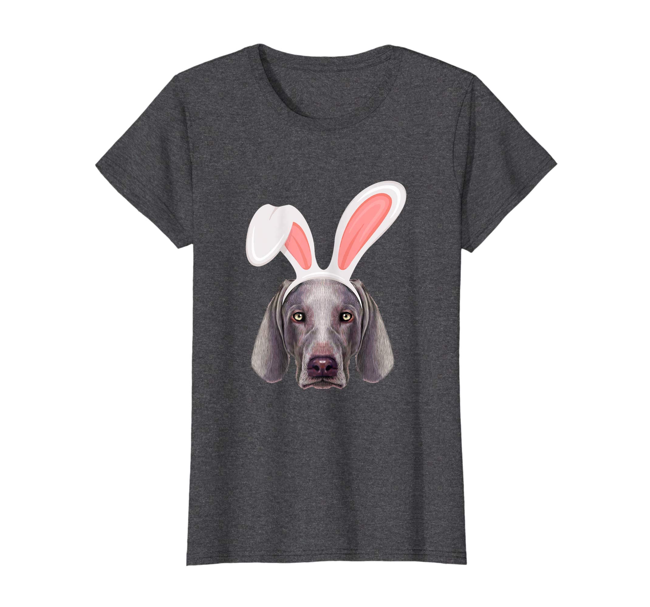 Weimaraner Dressed As Easter Bunny With Rabbit Ears T-Shirt