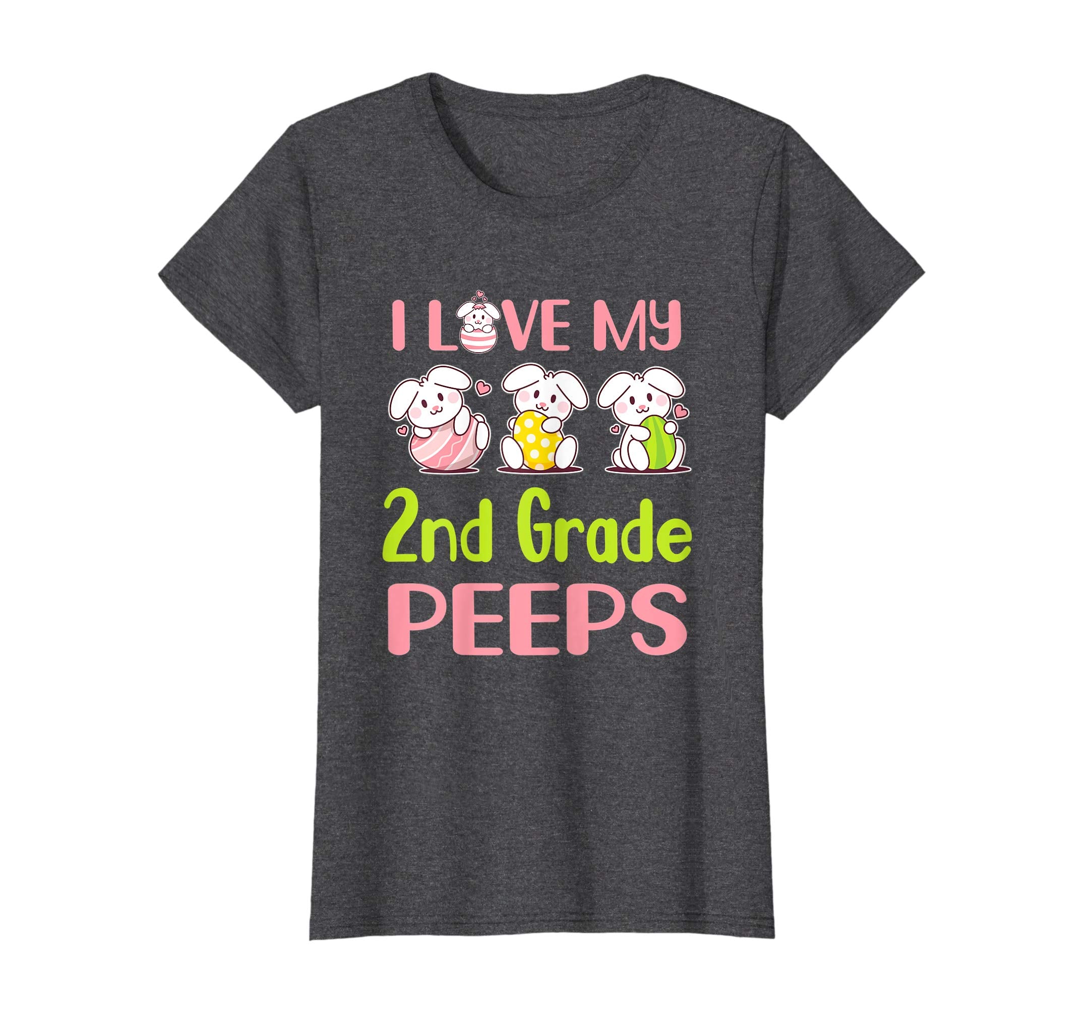 I Love My 2Nd Grade Peeps Happy Easter Teacher Shirt
