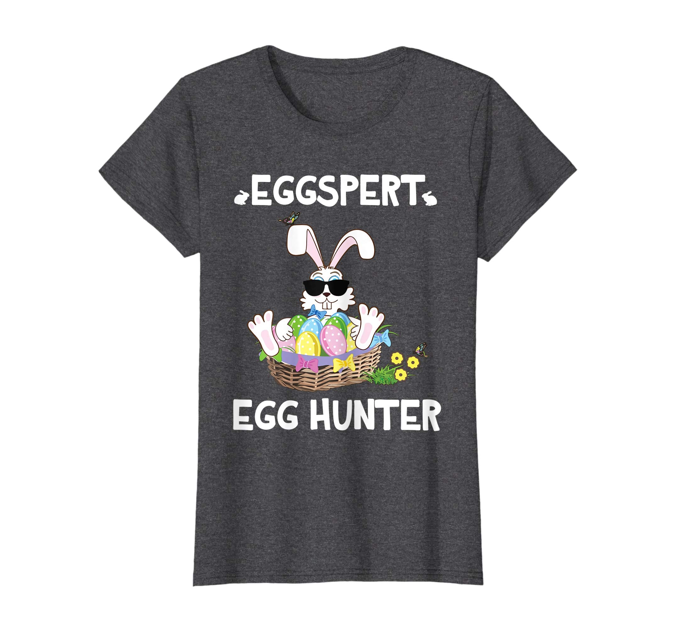 Happy Bunny Rabbit And Easter Eggs Shirt Eggspert Egg Hunter