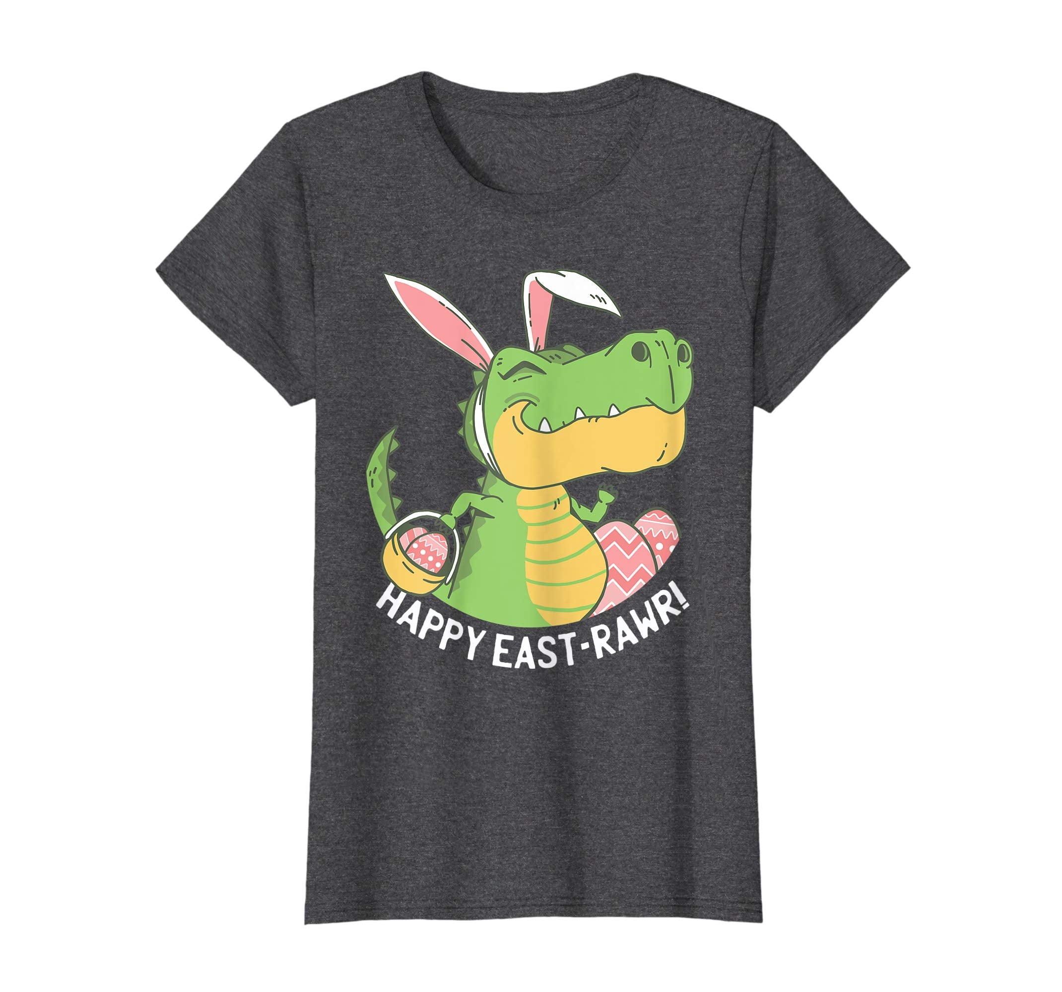 Happy Eastrawr T Rex Bunny Egg Easter Dinosaur T Shirt Kids