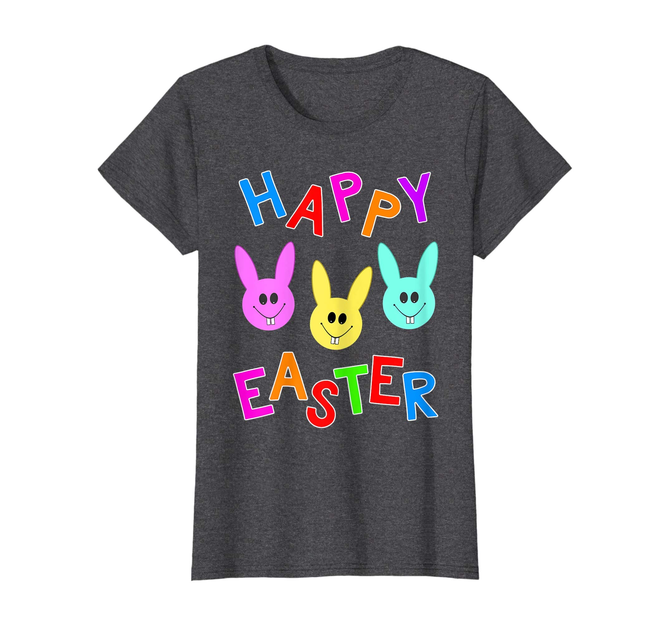 Happy Easter T shirt Cute Bunnies Colorful Bunny Boys Girls