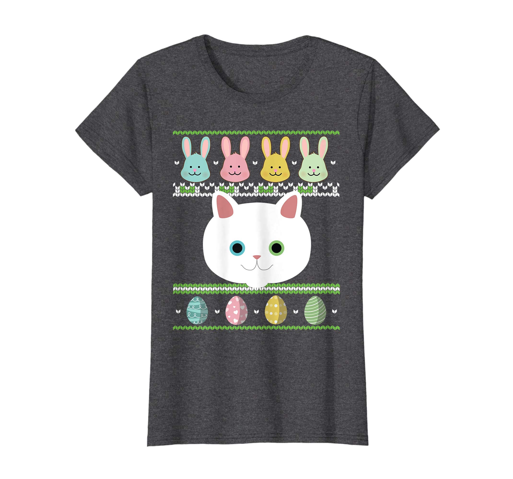 Lovely Cat Bunnies &amp; Easter Egg Ugly Sweater Happy Day Shirt