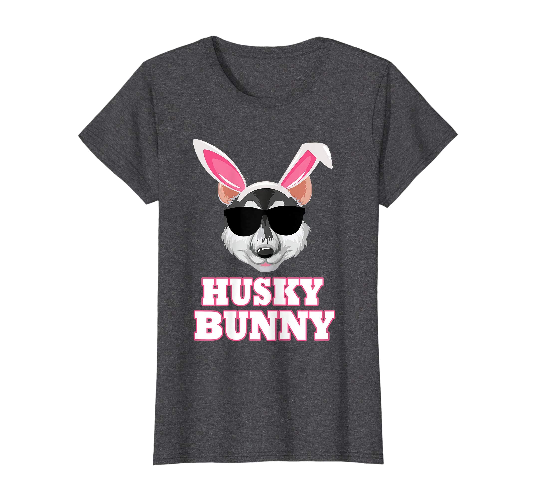 Cool Glasses Huskys Bunny Rabbit Dog Happy Easter Shirt
