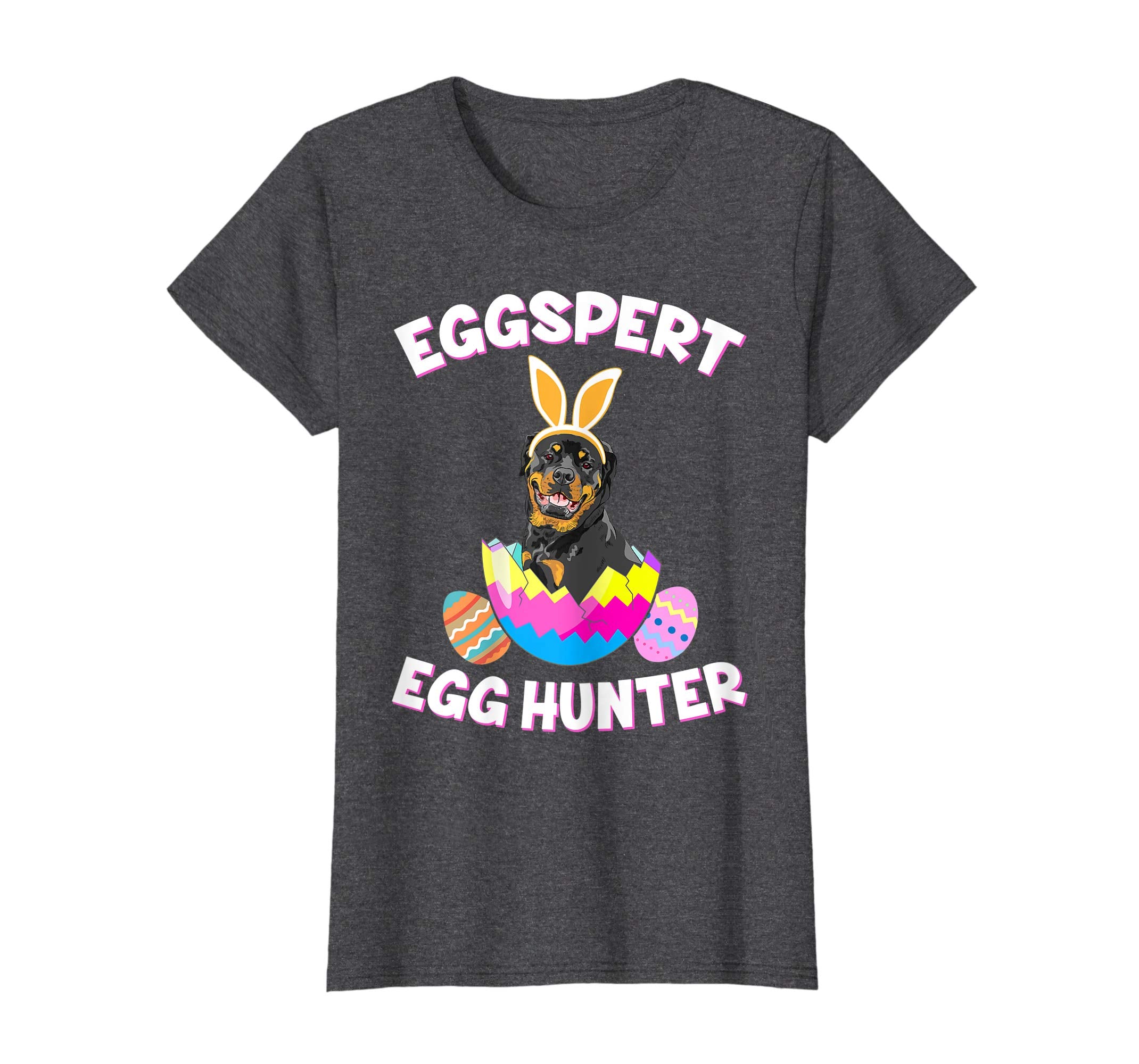 Eggspert Egg Hunter Easter Funny Rottweiler T Shirt