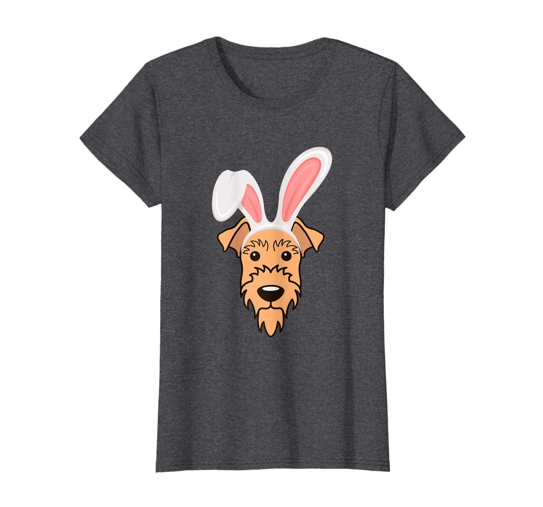 Airedale Terrier Dressed As Easter Bunny Rabbit Ears T-Shirt