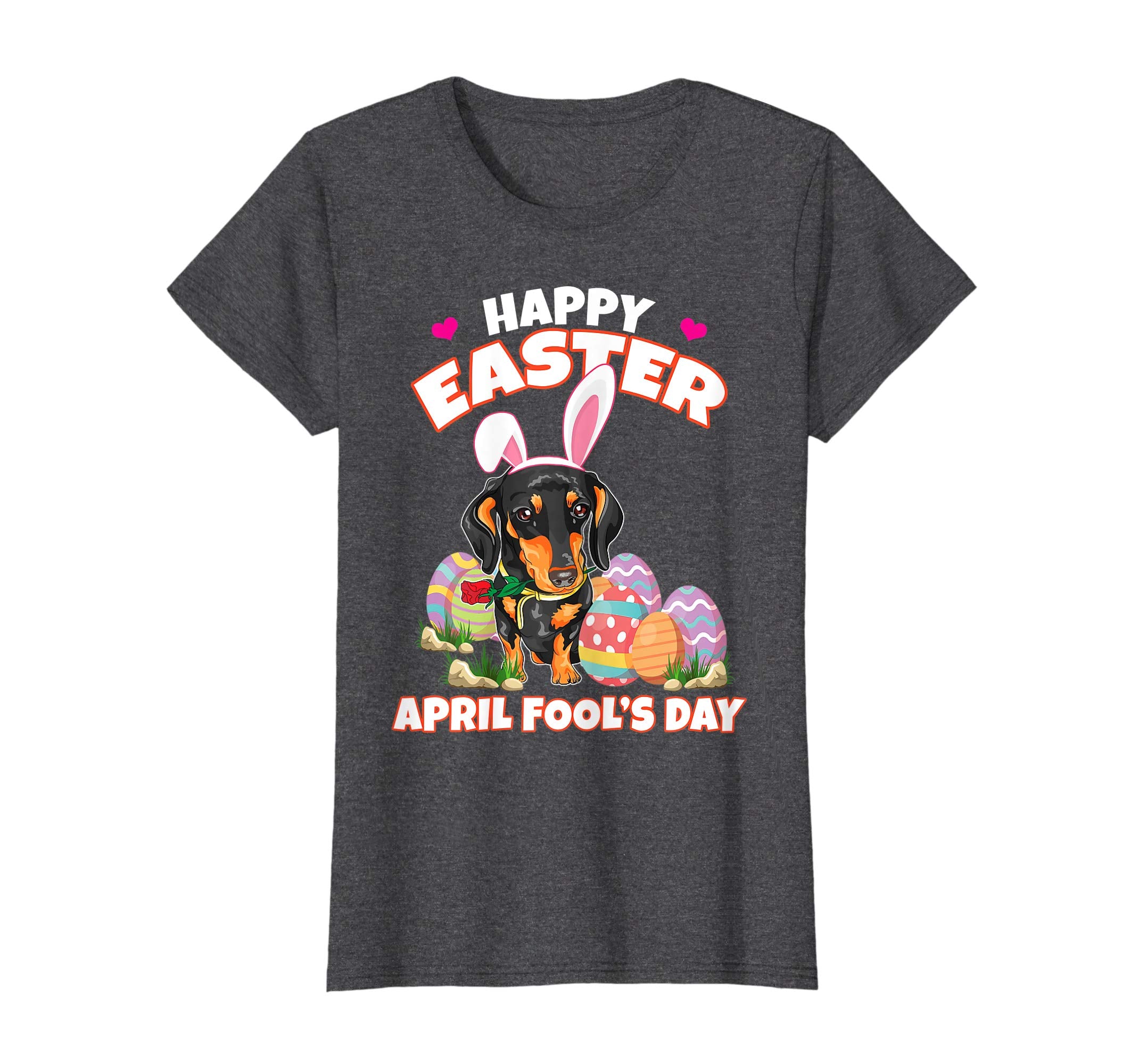 Happy Easter April Fool's Day Funny Dachshund T Shirt