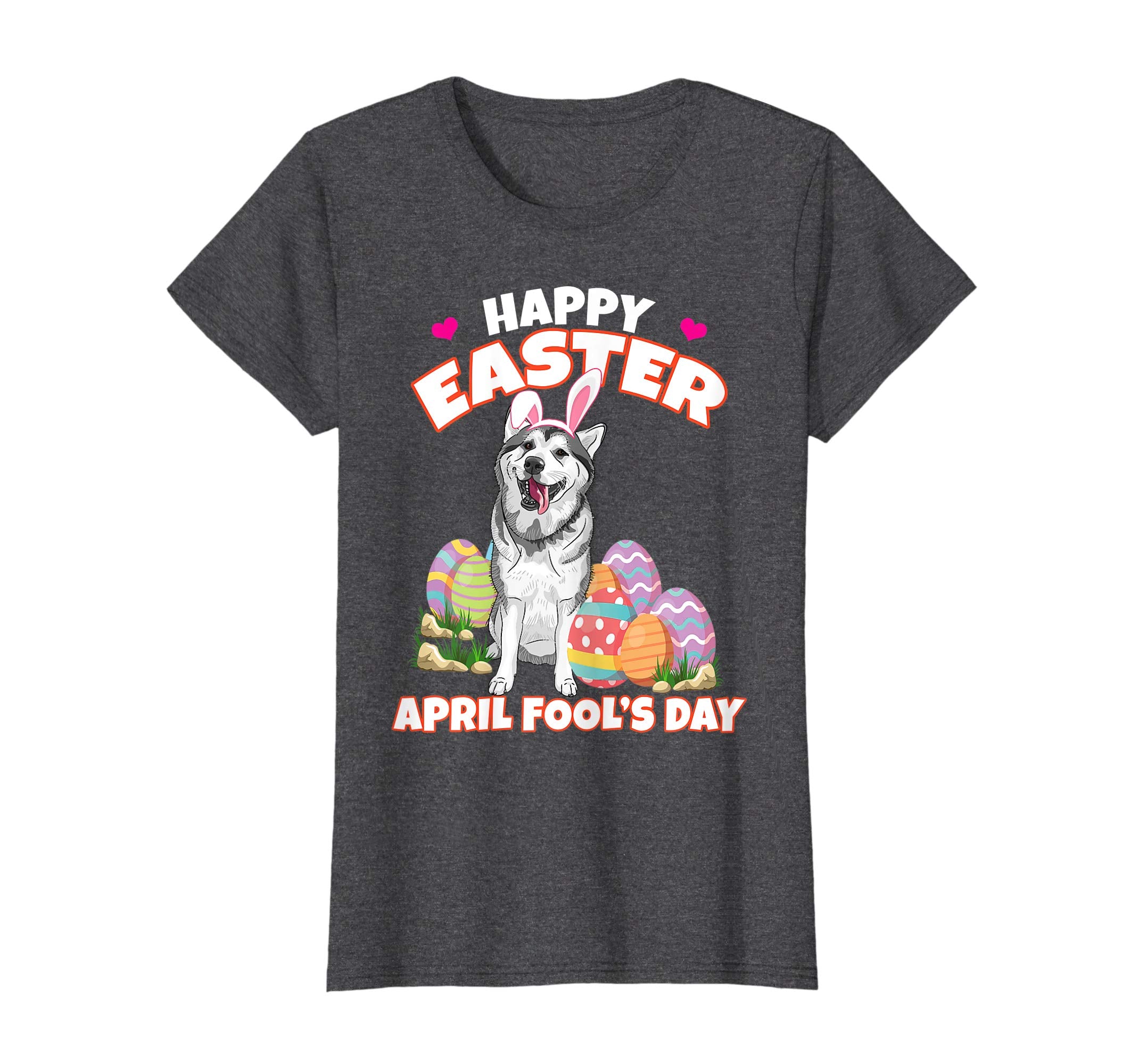 Happy Easter April Fool's Day Funny Siberian Husky T Shirt