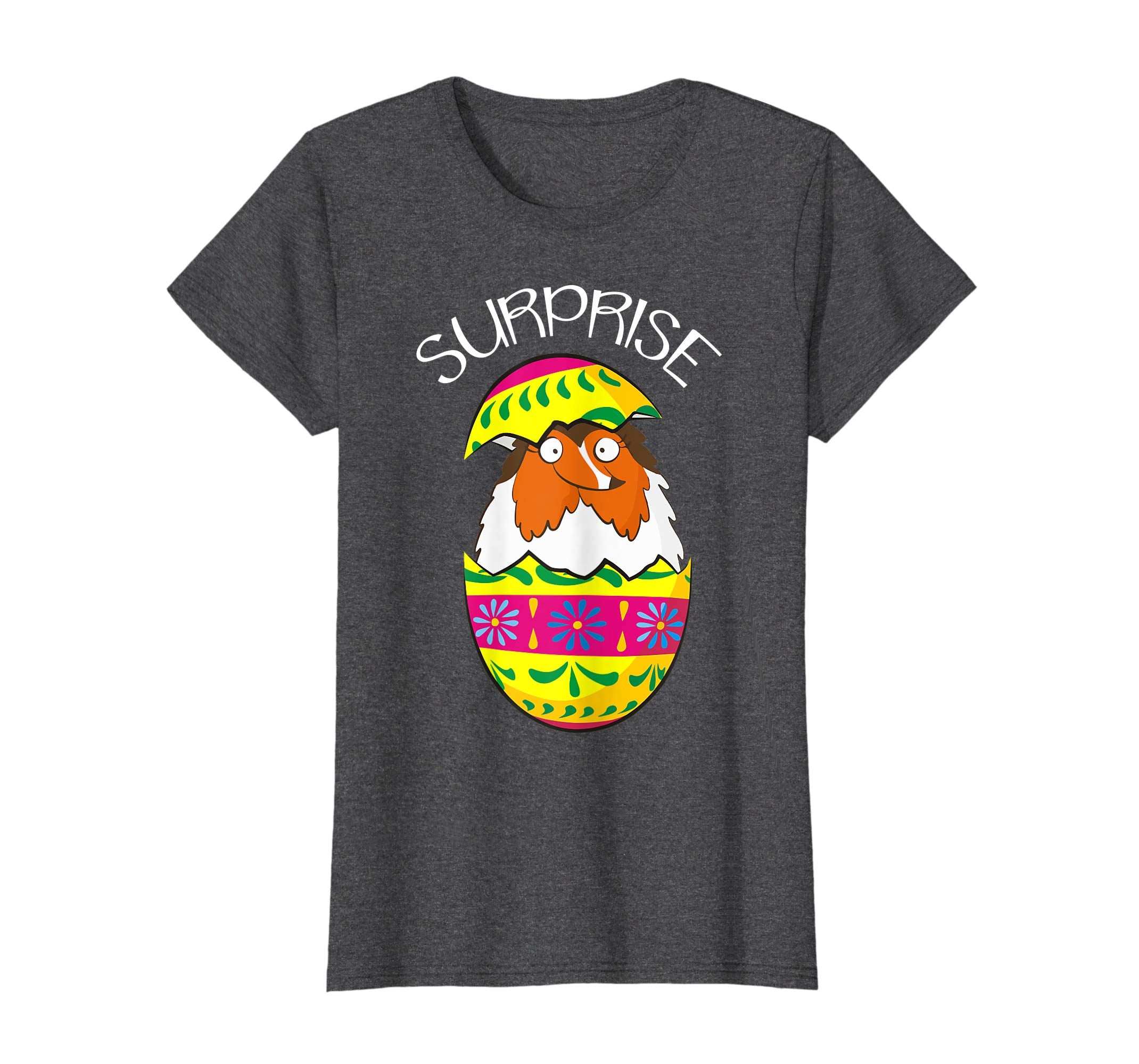 Funny Cute Puppy Collie Hatches Easter Egg Easter T-Shirt