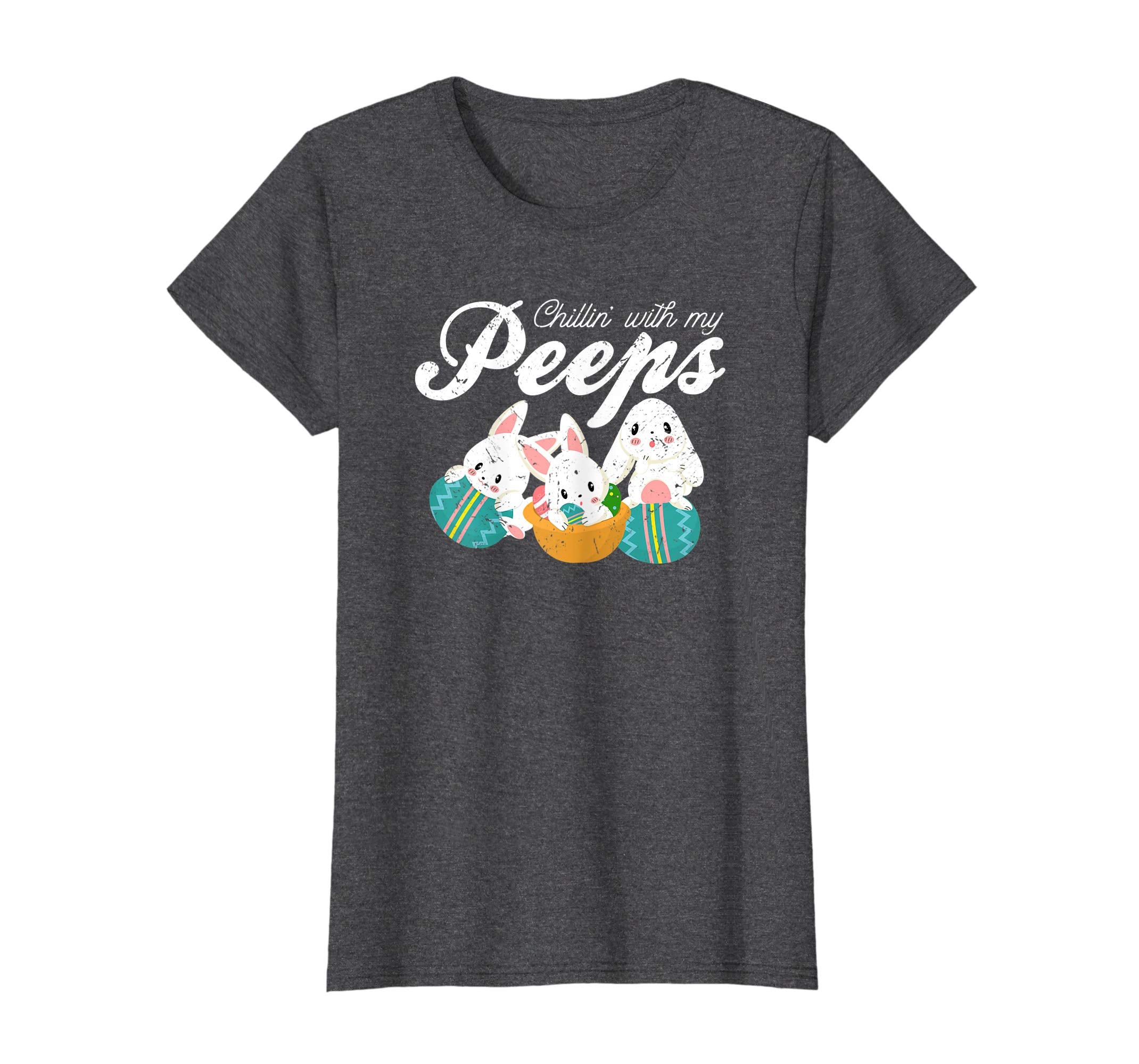 Chillin' With My Peeps Easter Bunny Christian T-Shirt
