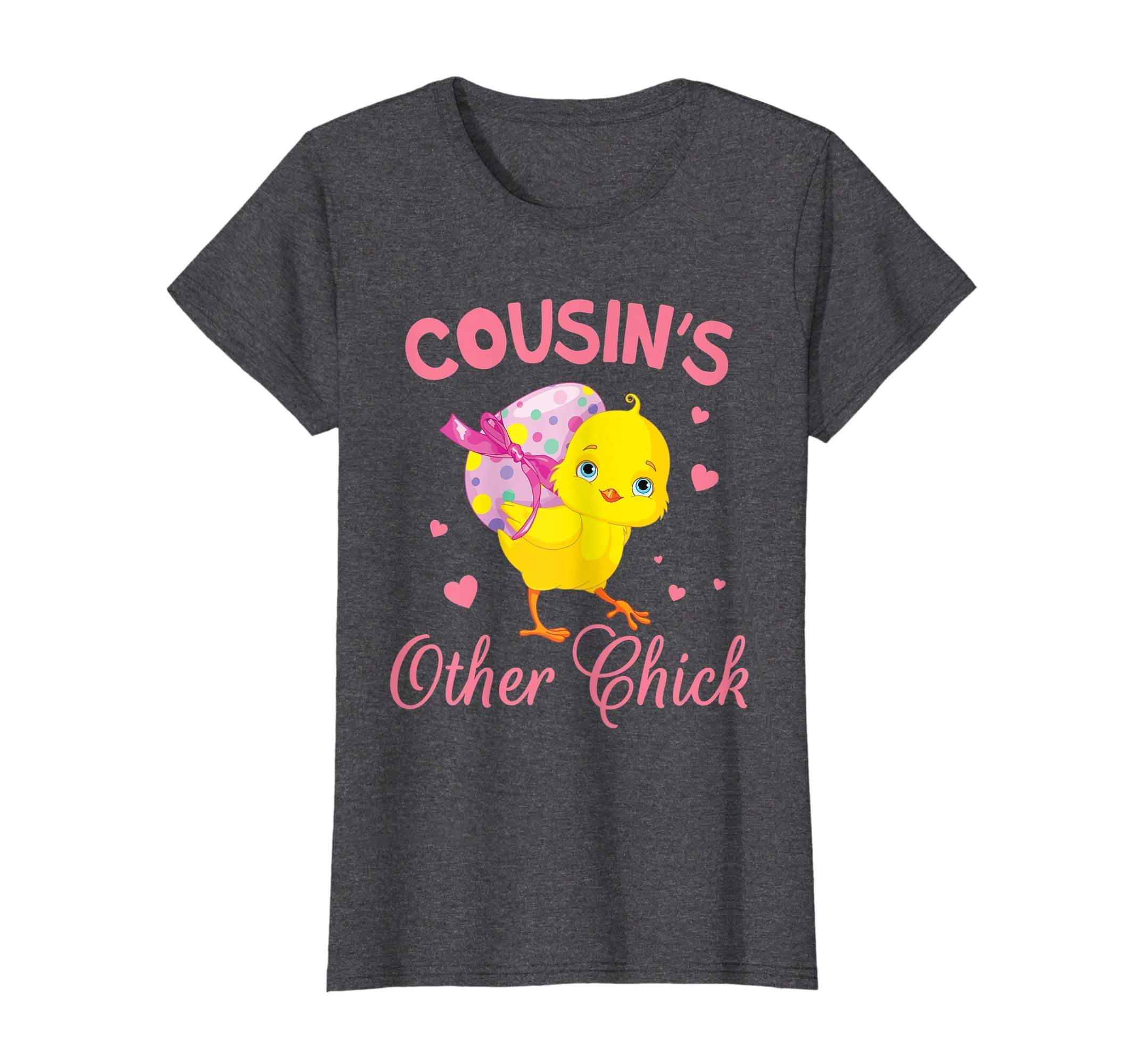 Hearts Chick With Big Easter Egg Shirt Cousin's Other Chick