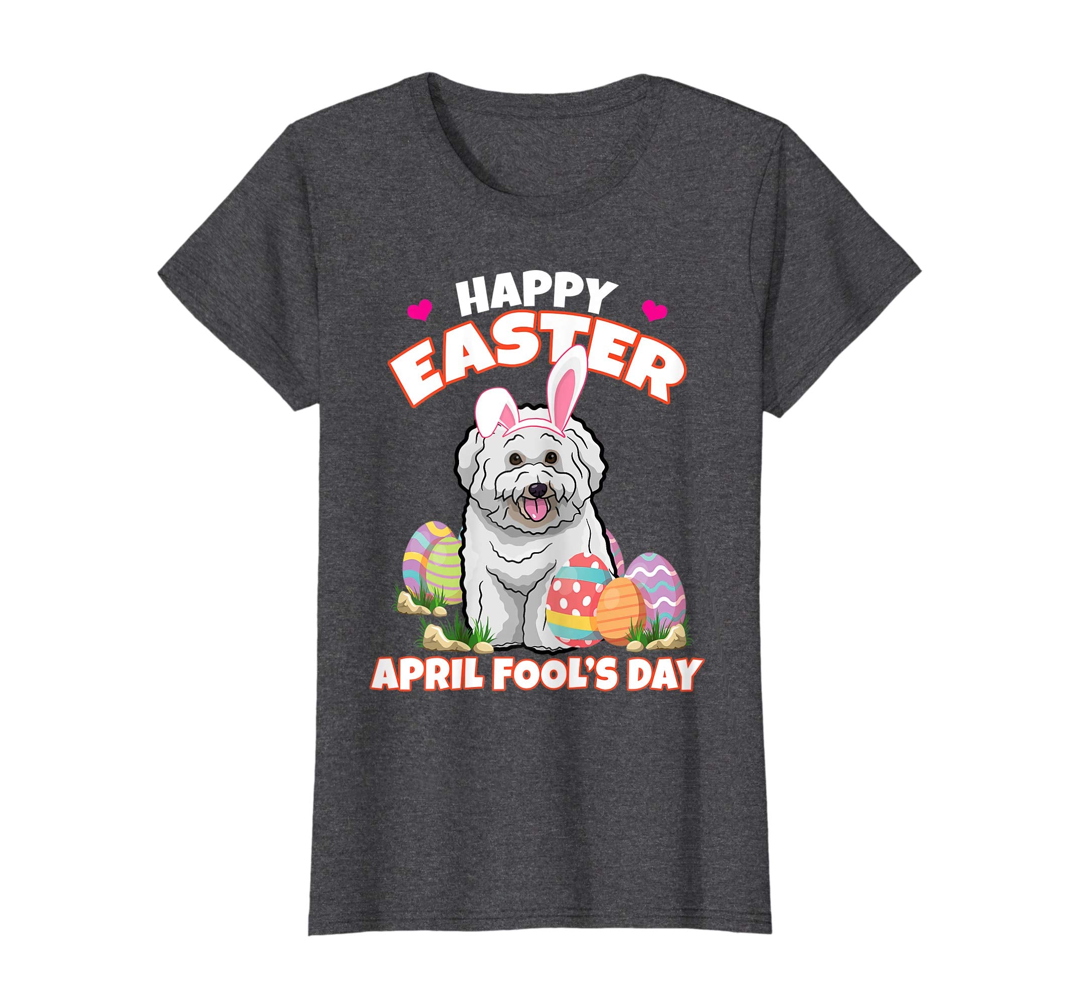 Happy Easter April Fool's Day Funny Bichon T Shirt