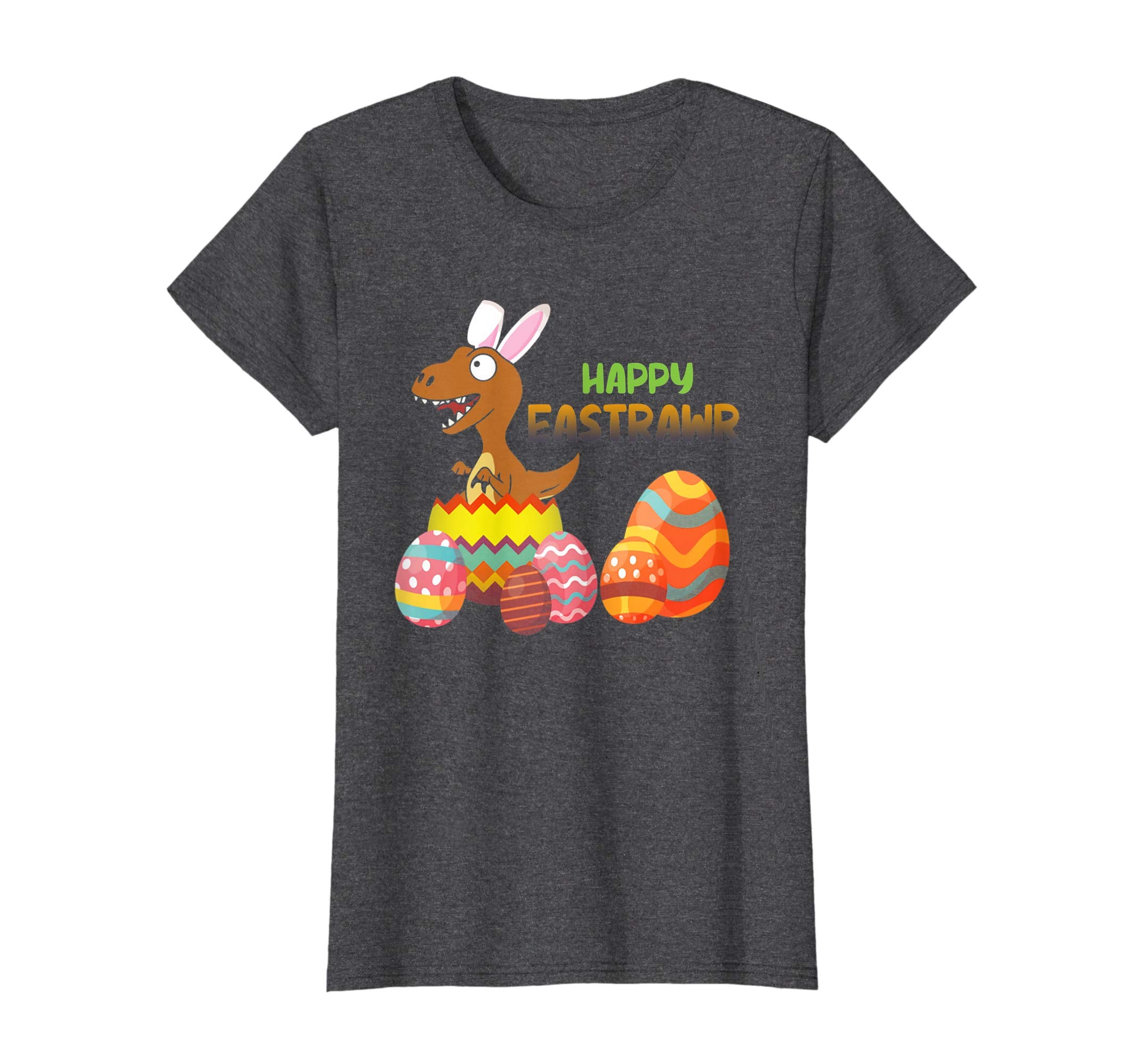 Happy Eastrawr T Rex Dinosaur Easter Bunny Egg Shirt Kids