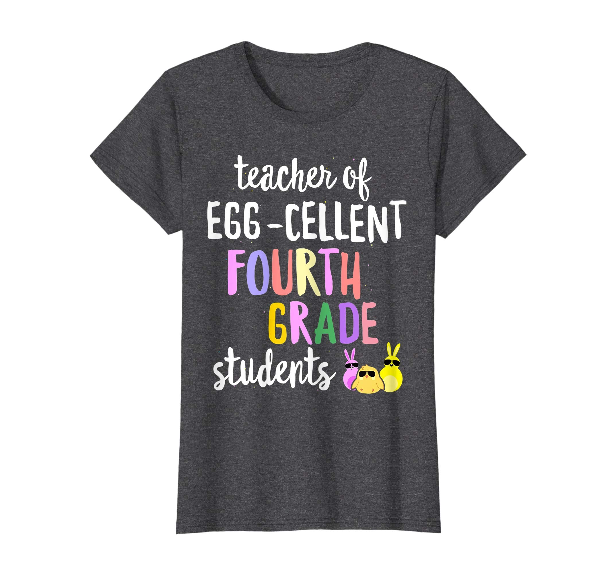 Teacher of Egg-Cellent 4th Grade Students Easter Gift Tshirt