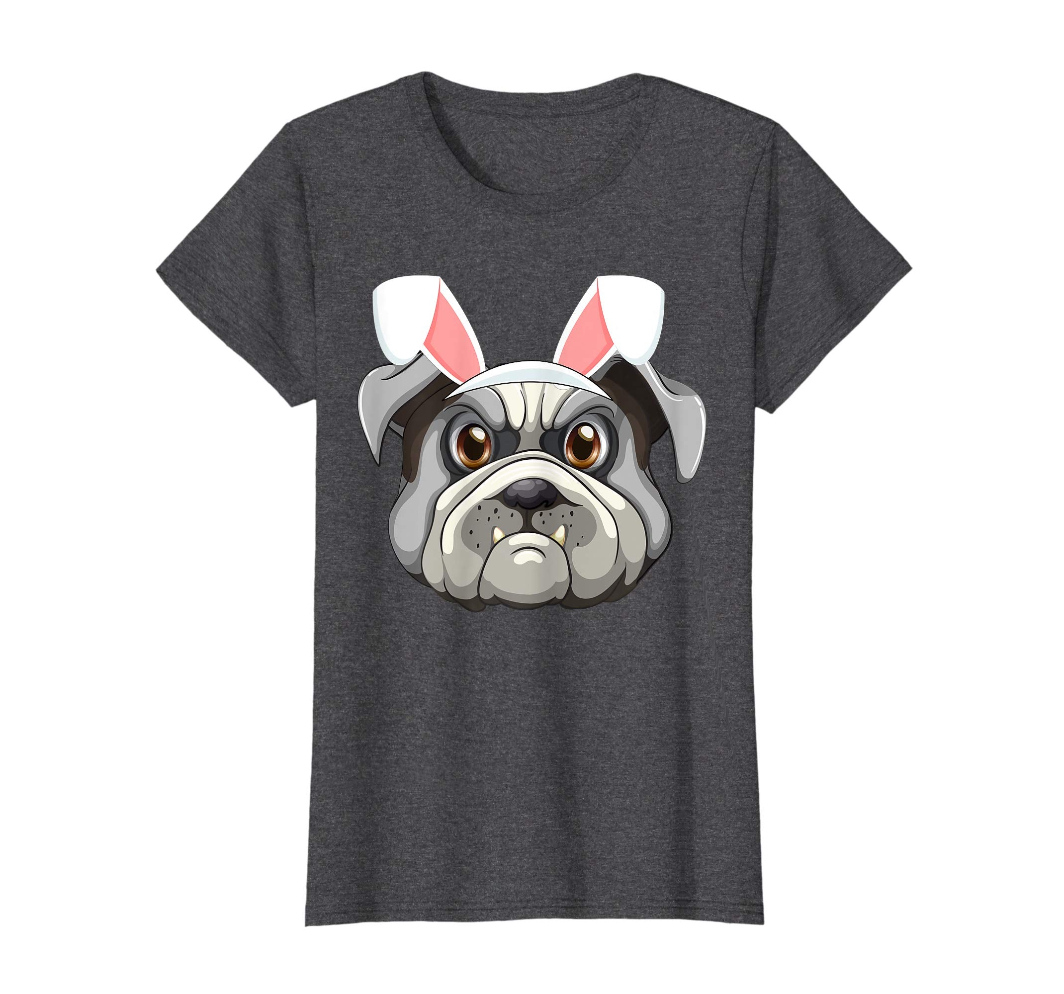 Cute Bulldog with Easter Bunny Ears Dog T-Shirt