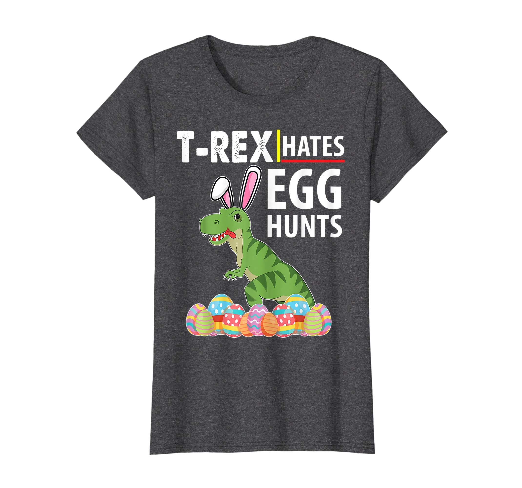 Bunny Dinosaur Trex Hates Egg Hunts Happy Easter Day Shirt
