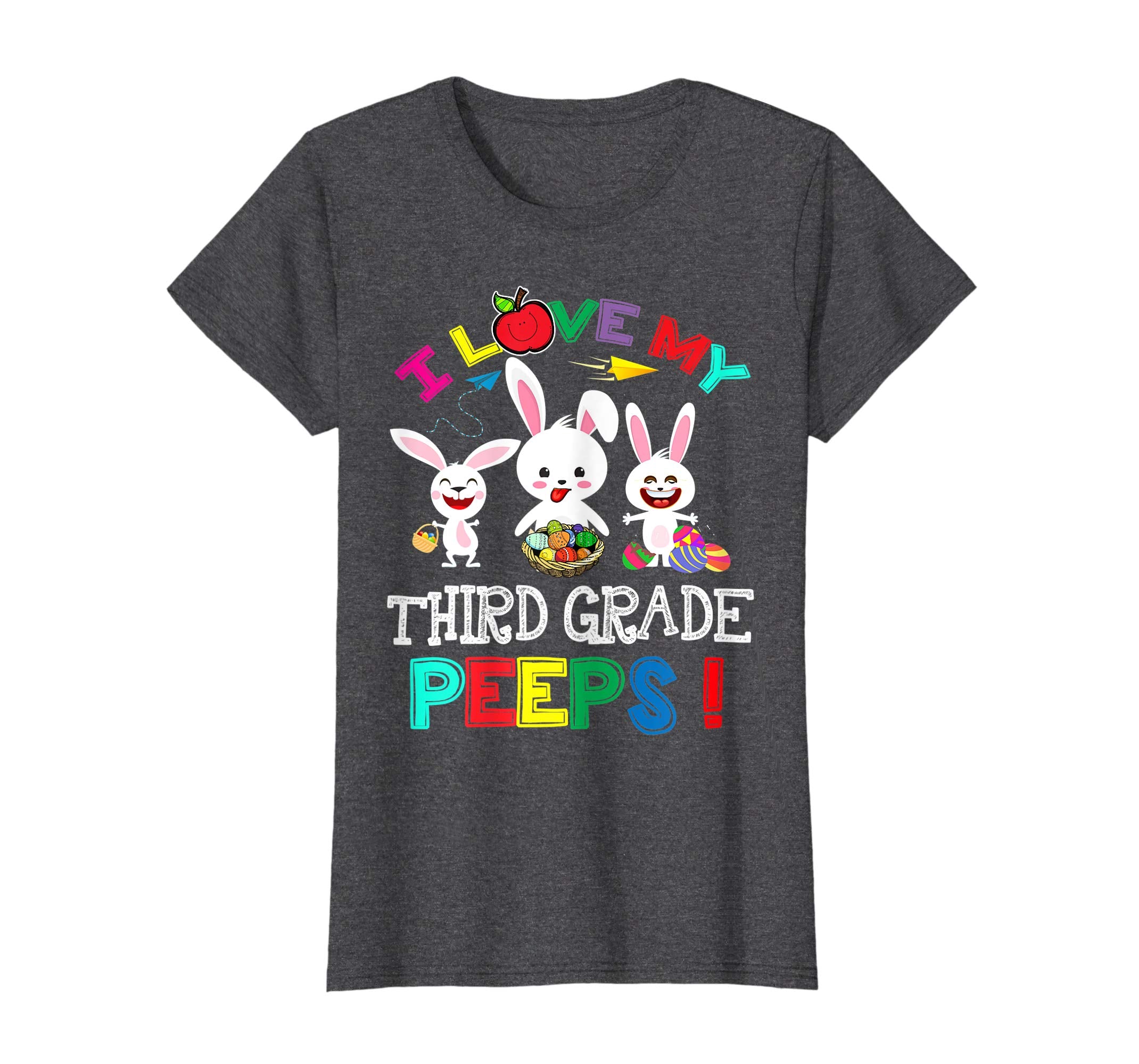 I Love My Third Grade Peeps Bunnies Easter Teacher T Shirt