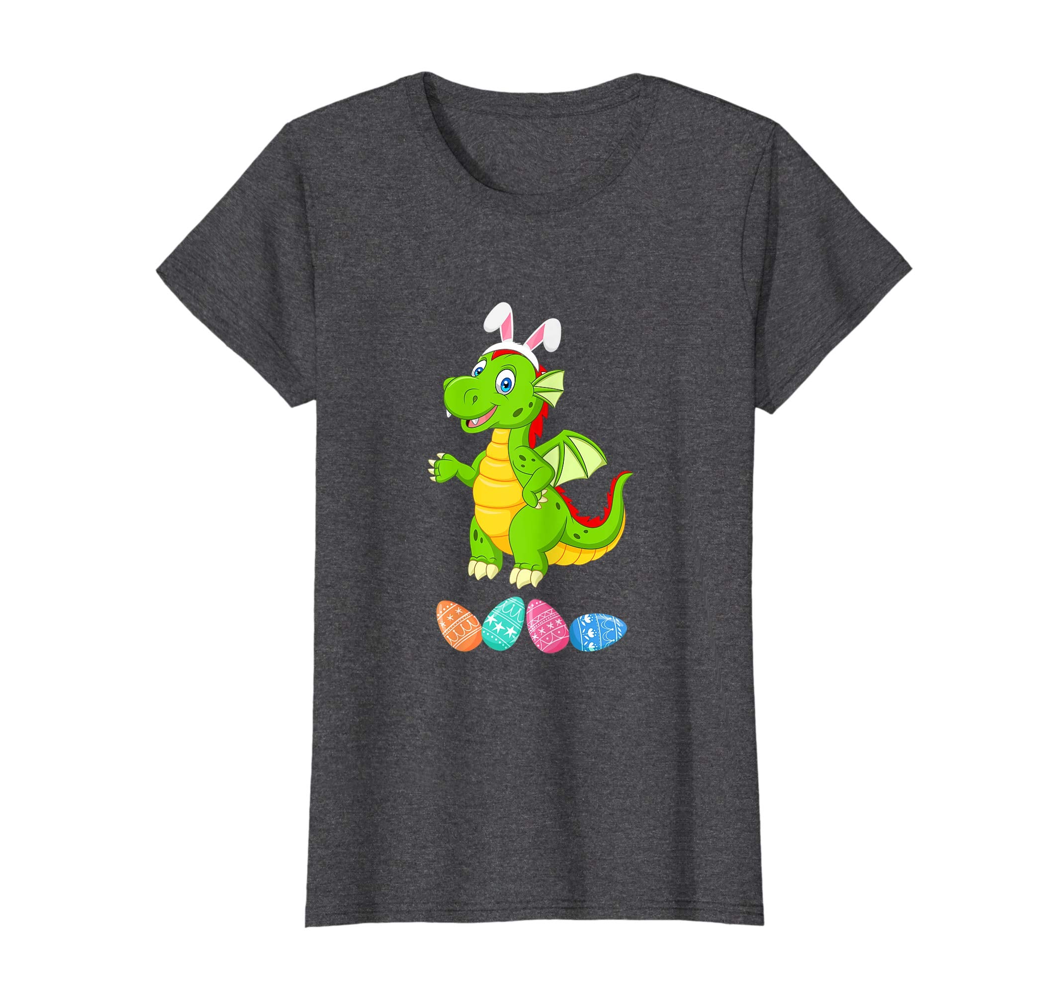 Funny Easter Dragon With Bunny Ears And Eggs T Shirt