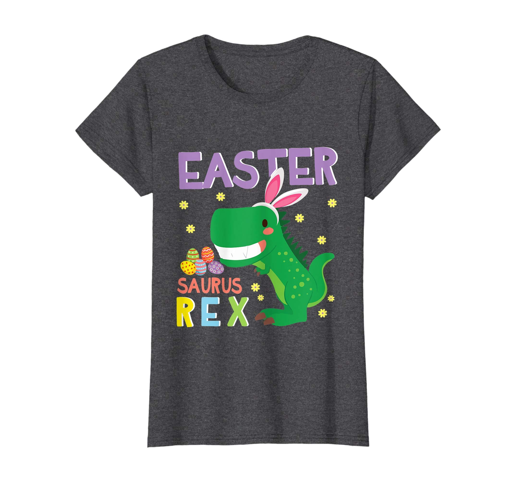 Dinosaur Bunny &amp; Easter Eggs Happy Shirt Easter Saurus Rex