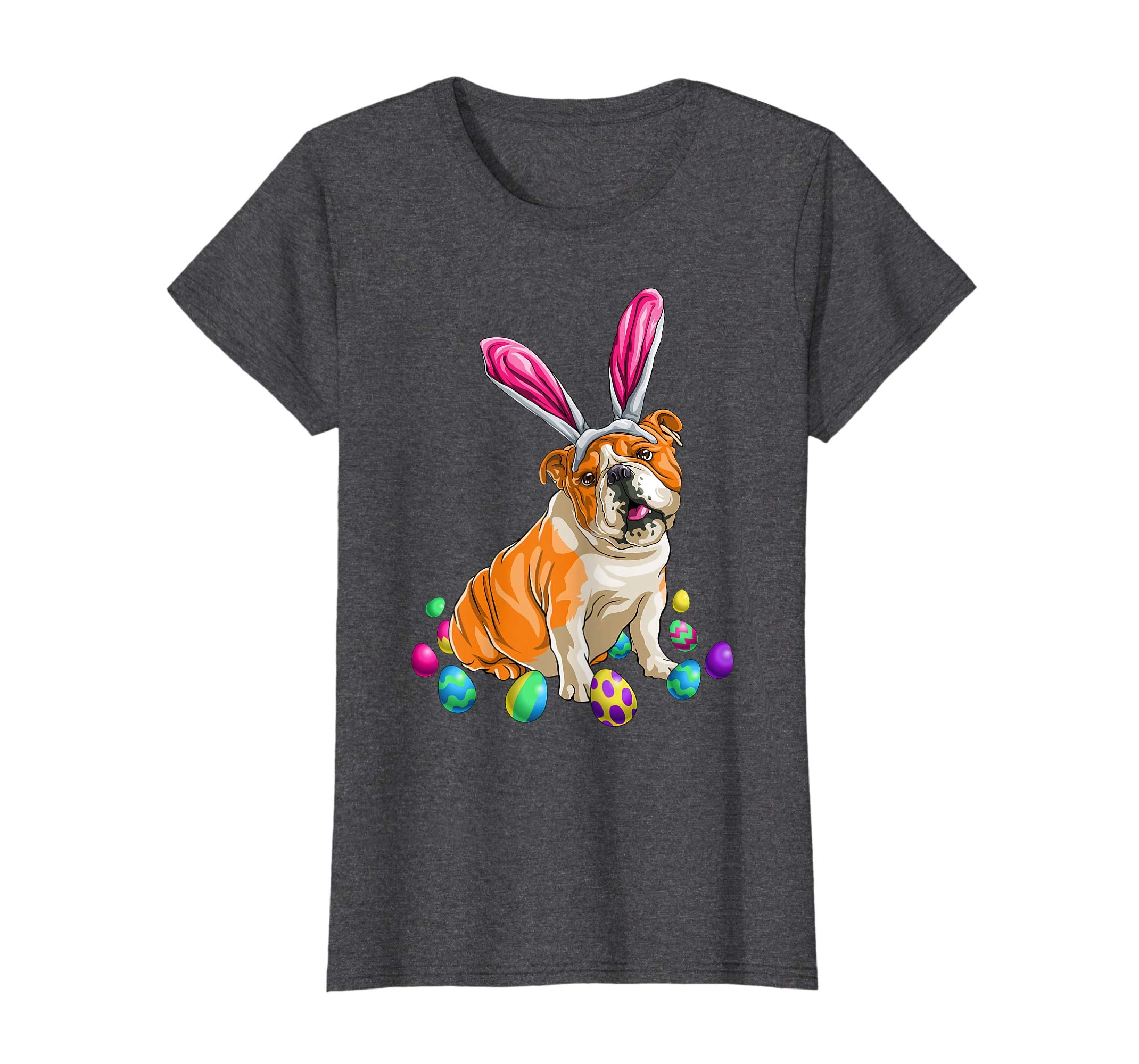 Easter Bulldog T Shirt Men Women Kids Bunny Basket Eggs Gift