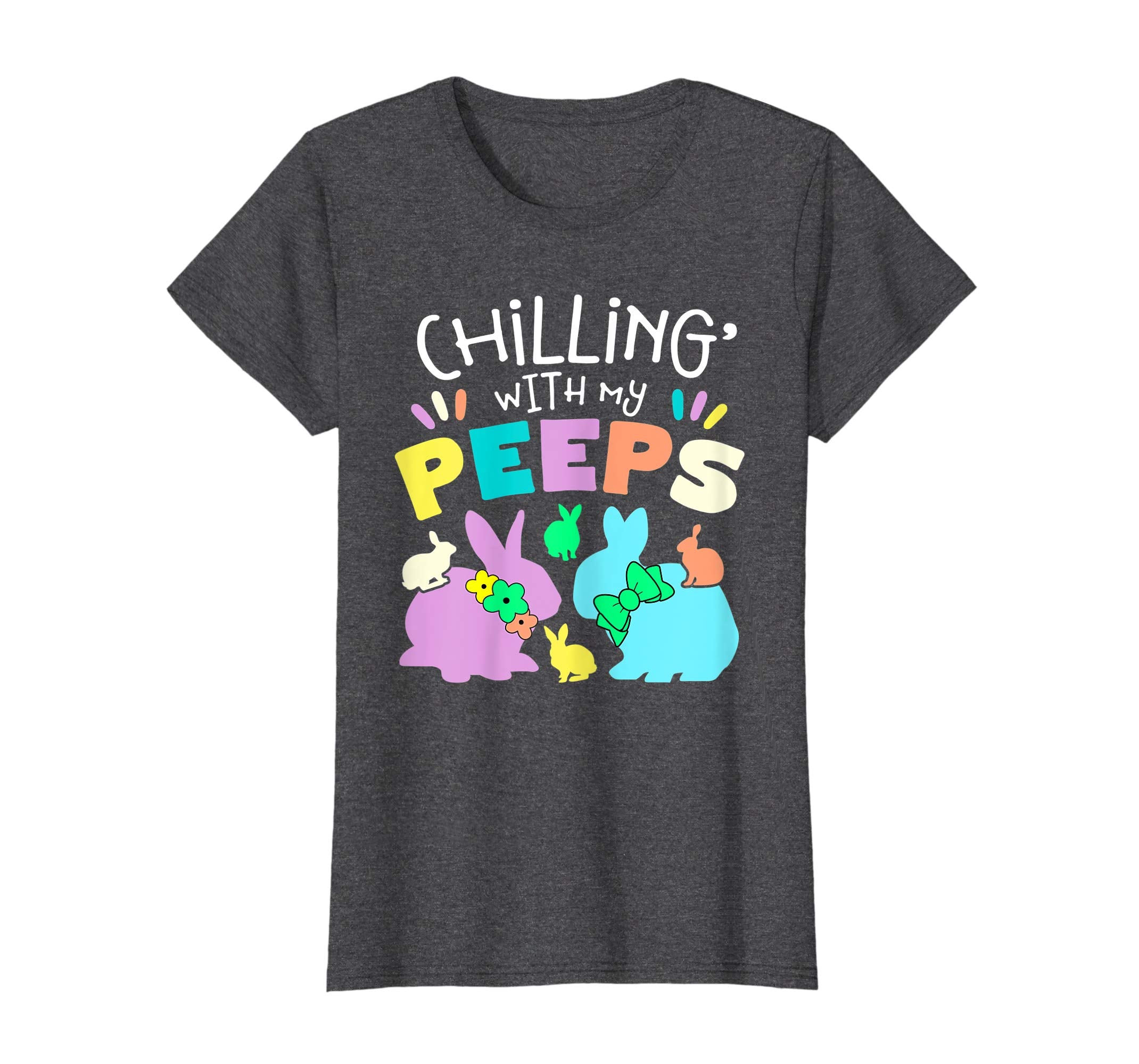 Chillin With My Peeps Happy Easter Kids Boys Girls T Shirt
