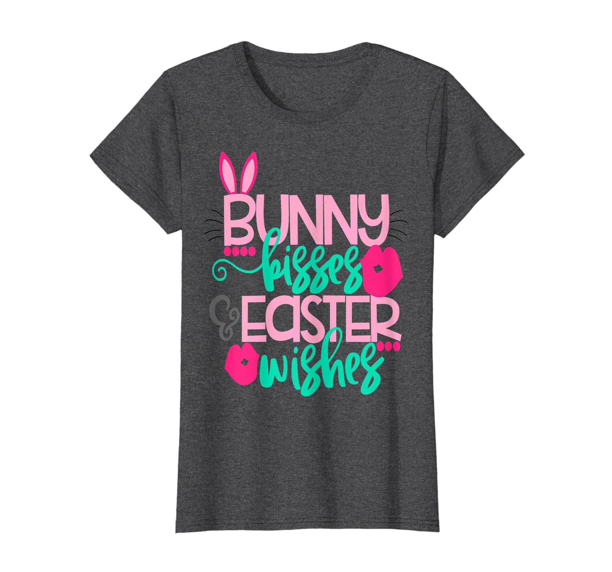 Bunny Kisses and Easter Wished Cute Easter Bunny Shirt Girls