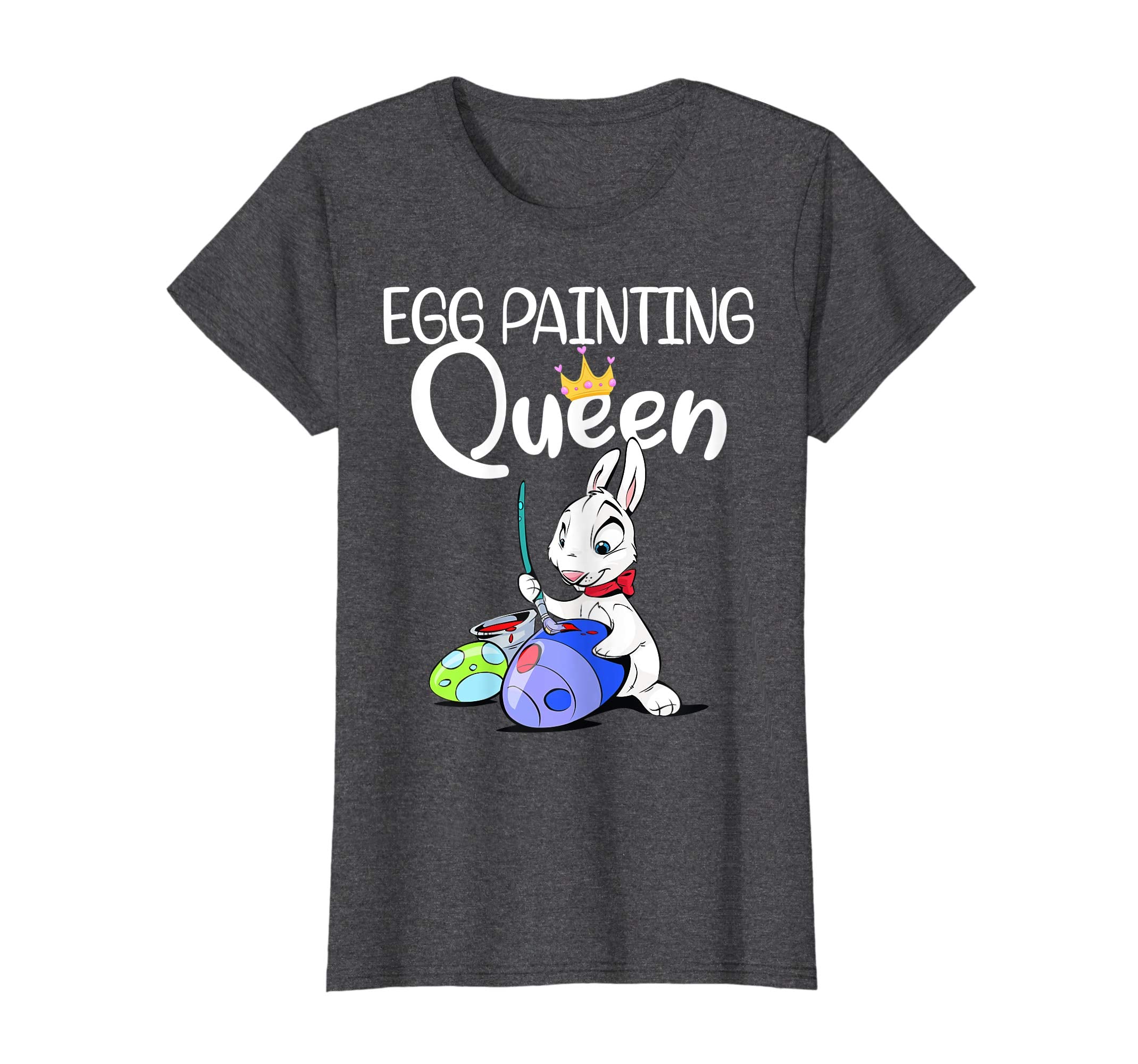 Easter Day Egg Painting Queen T Shirt For Kids Women Men
