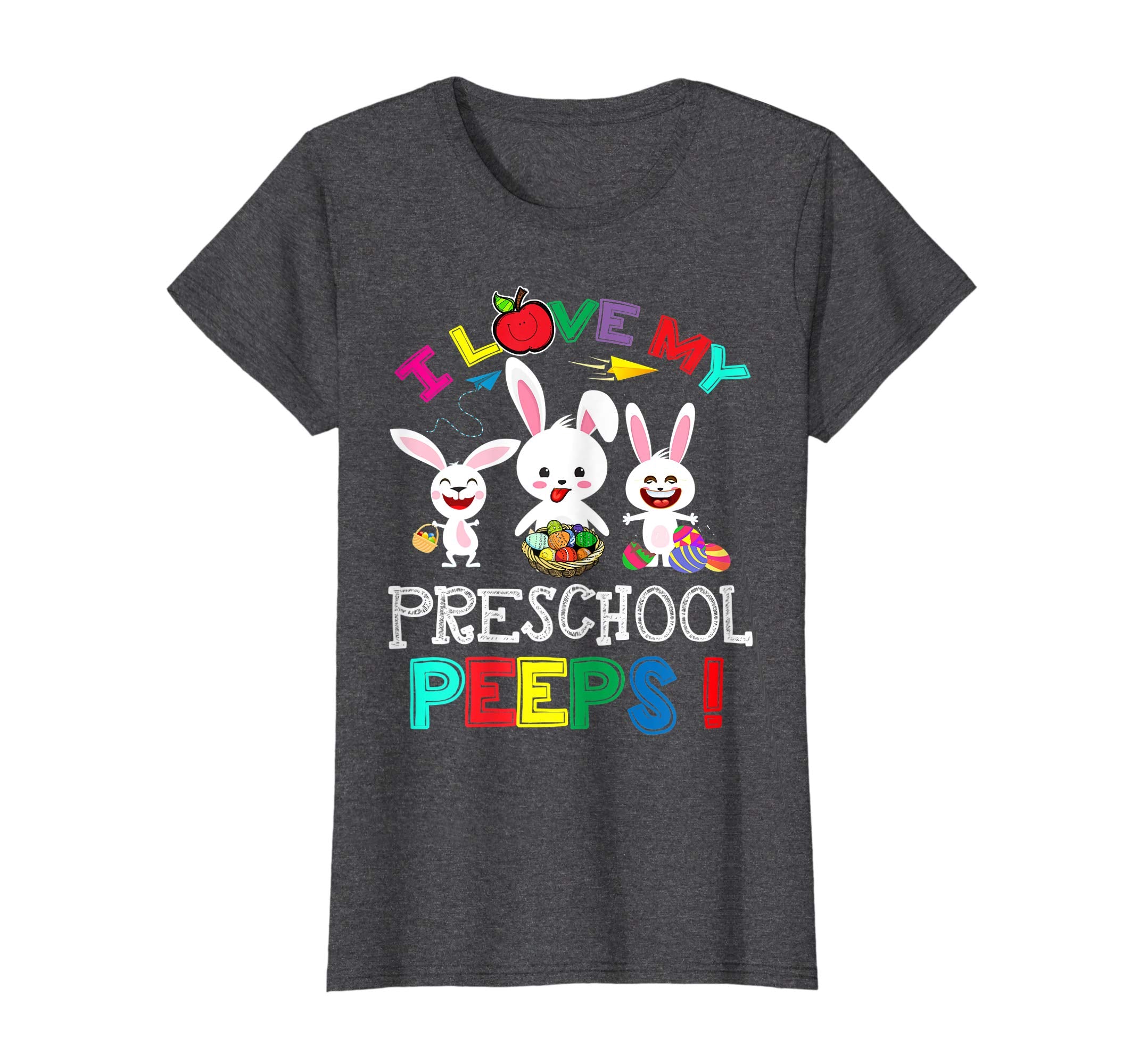 I Love My Preschool Peeps Bunnies Easter Teacher T Shirt