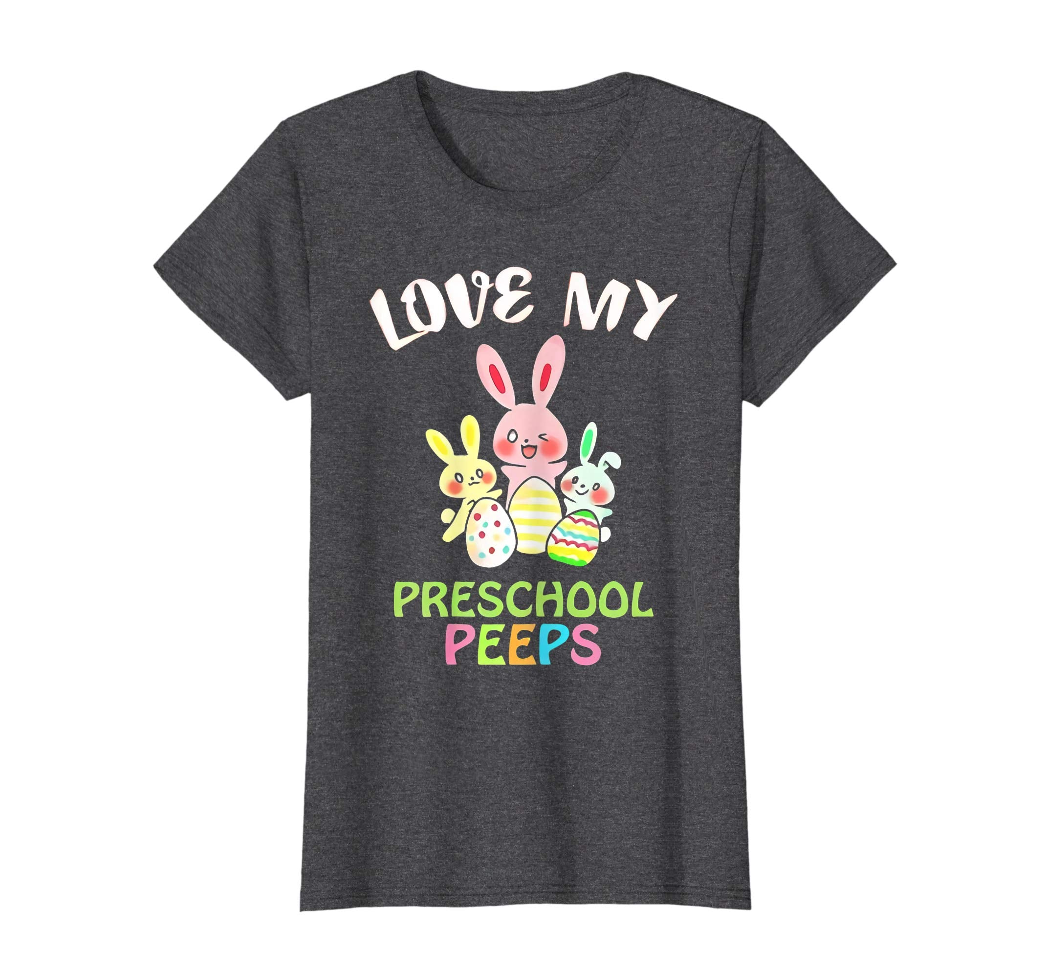 I Love My Preschool Peeps Bunnies Easter Teacher Shirt