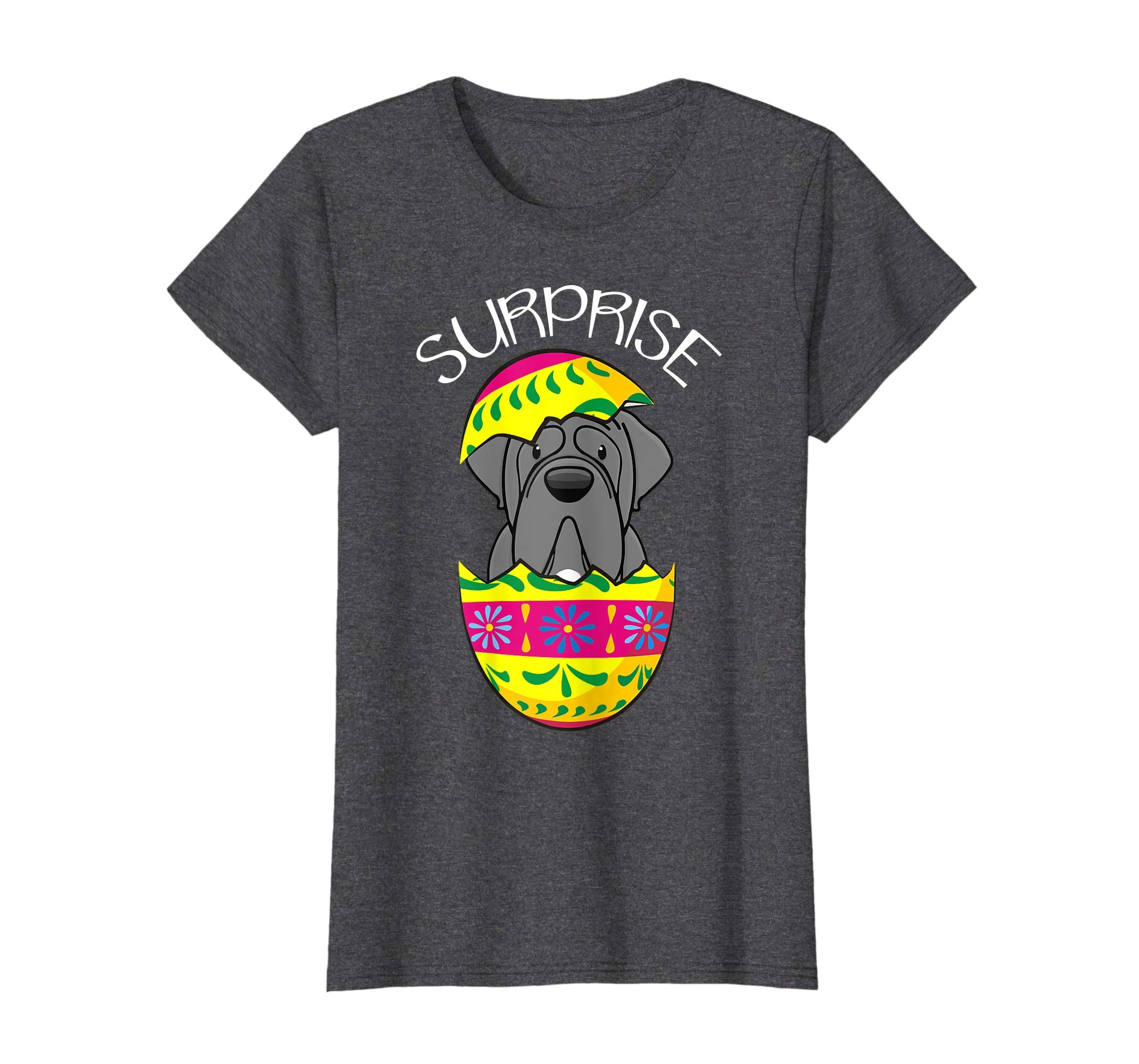 Funny Cute Puppy Mastiff Hatches Easter Egg Easter T-Shirt