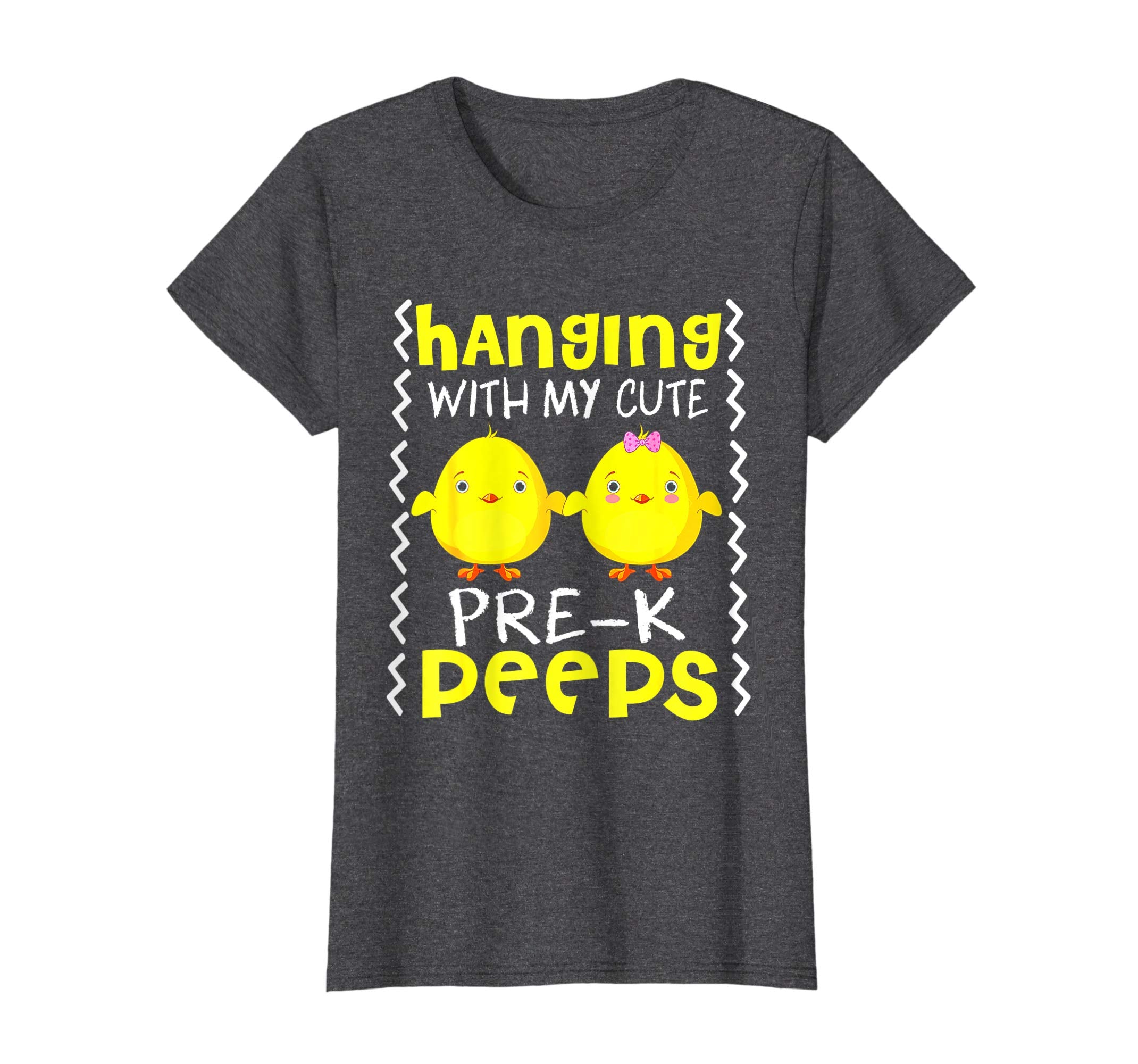 Hanging With My Cute Pre-k Peeps Teacher Easter Day Shirt