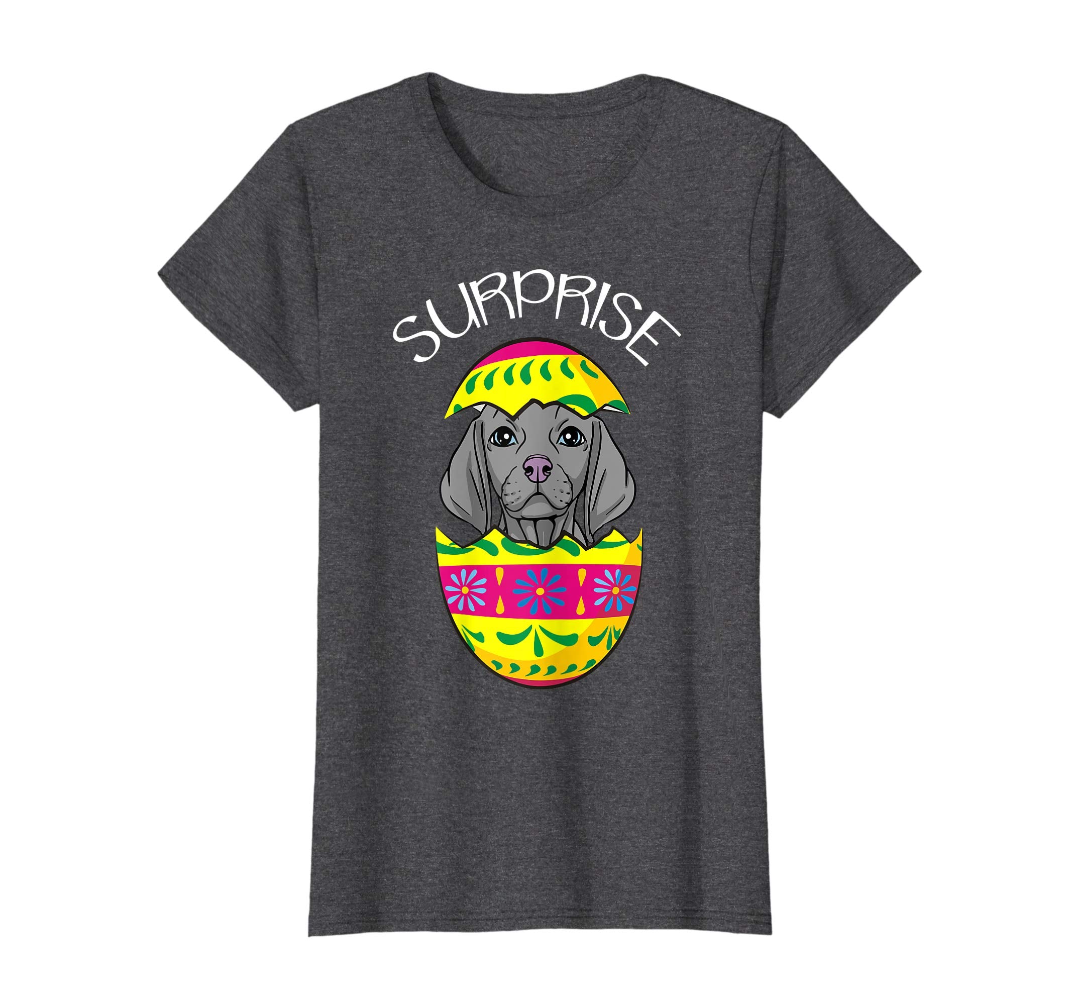 Funny Cute Puppy Weimaraner Hatches Easter Egg Easter Shirt