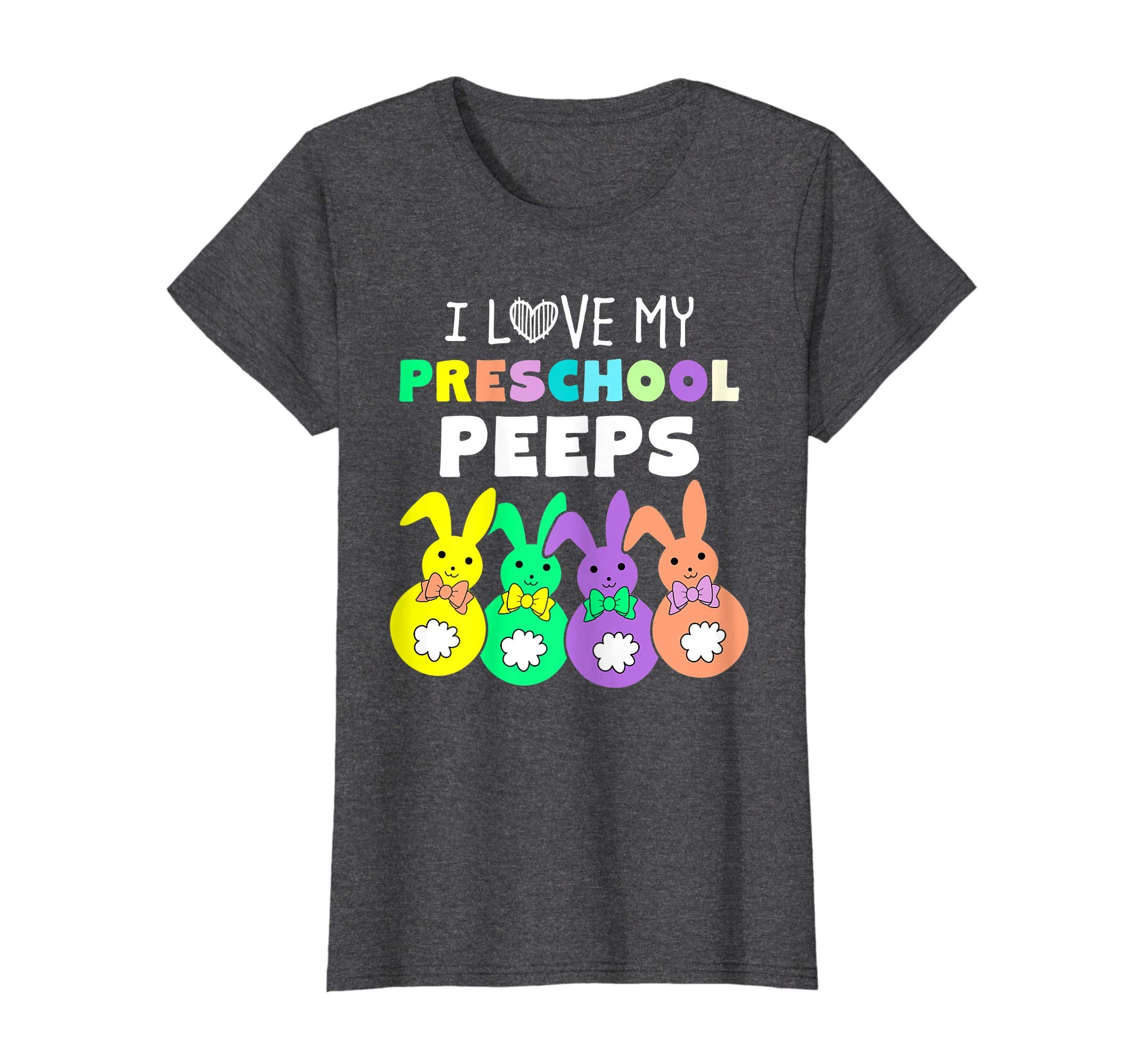 I Love My Preschool Peeps Happy Easter Bunnies Teacher Shirt