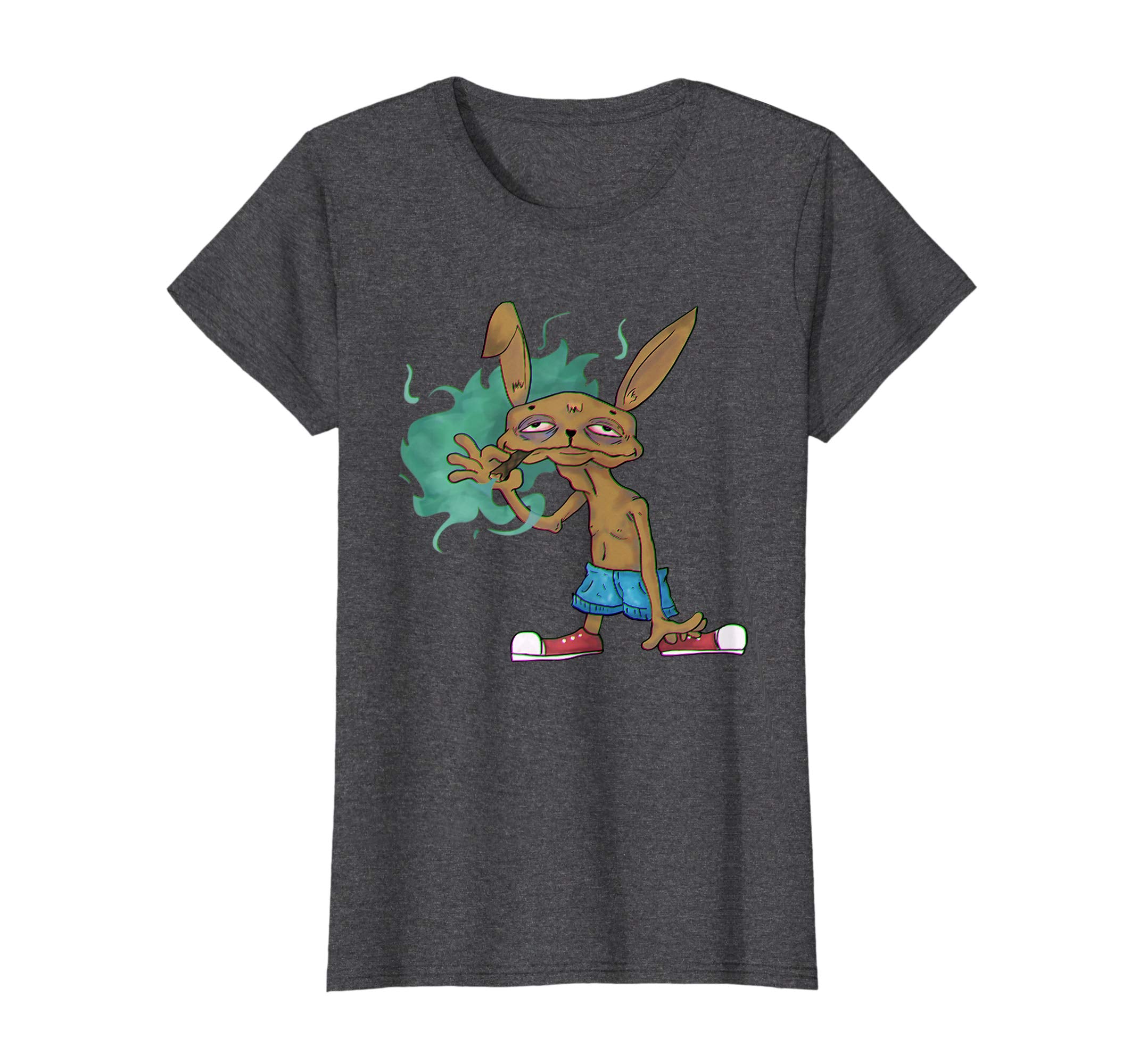 Weed Smoking Rabbit T-Shirt I Stoned Easter Bunny Marijuana