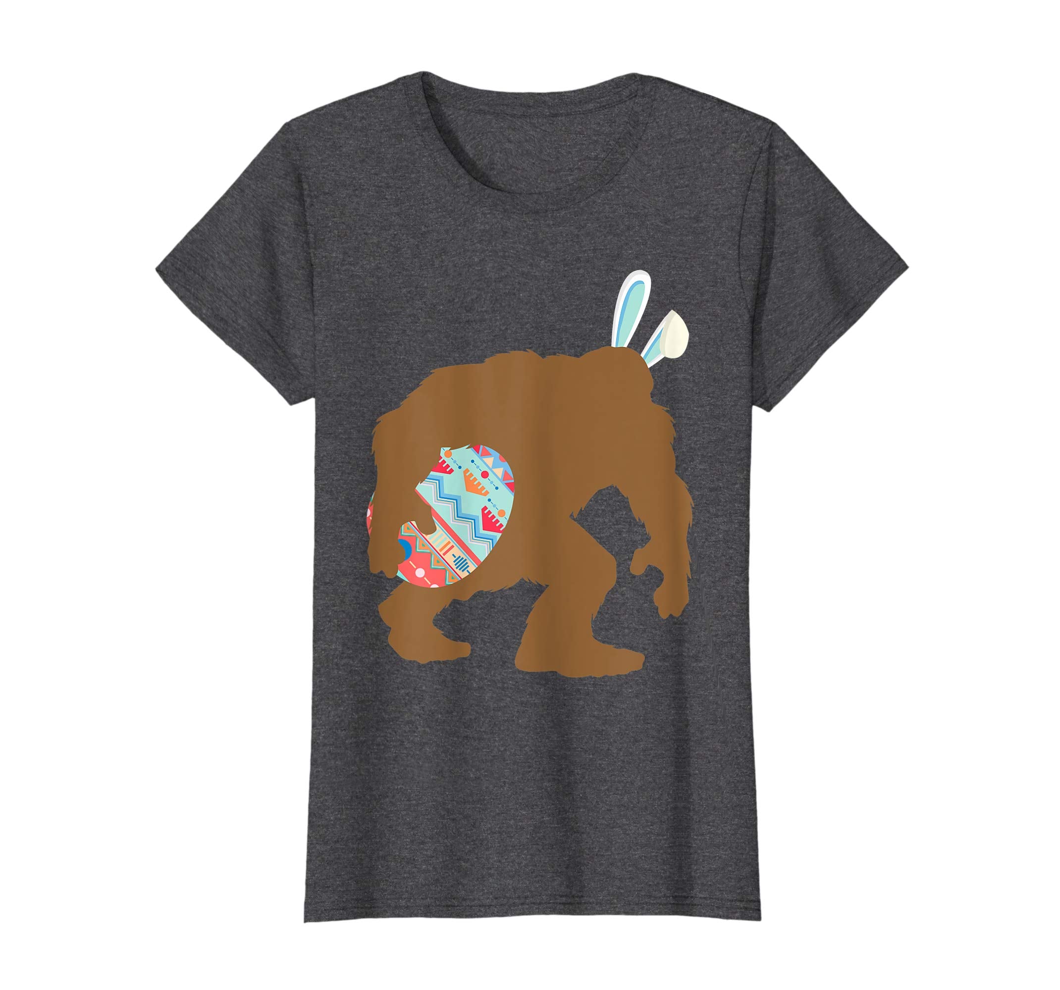 Bigfoot Dressed Easter Bunny Egg Hunting Easter Gift T-Shirt