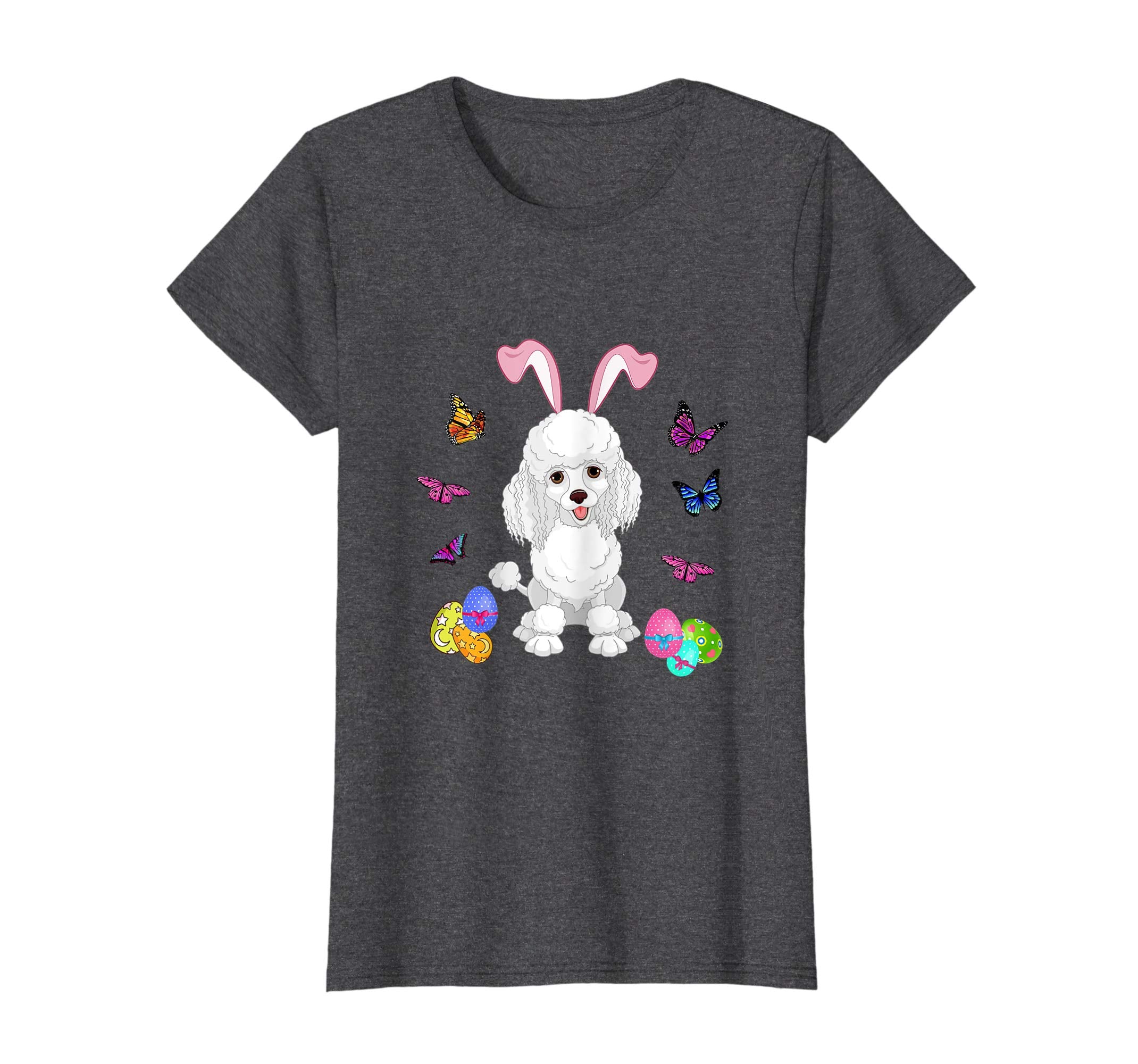 Poodle Bunny Rabbit Happy Easter Day T-Shirt