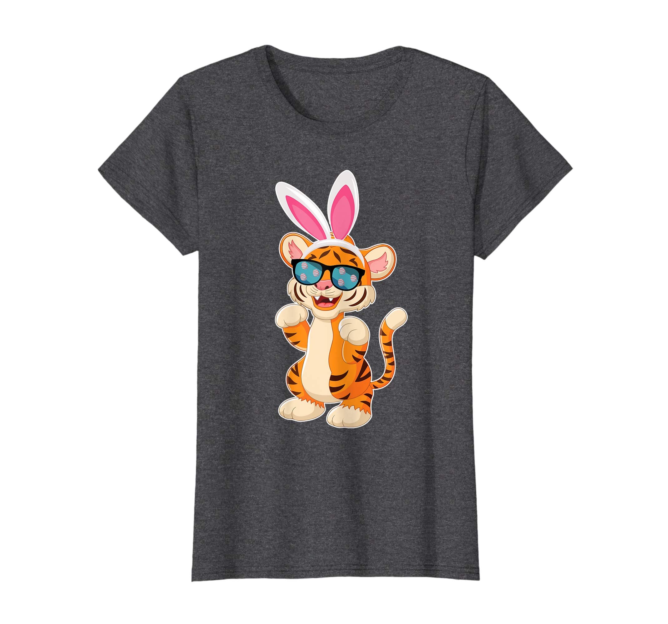 Tiger Dog Cool Sunglass Bunny Hat Happy Easter Day Shirt