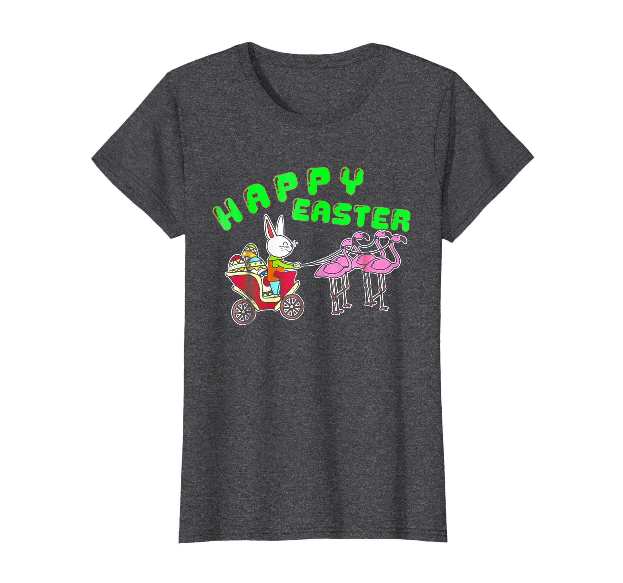 Crazy Rabbit Ride Flamingo T-Shirt Easter Eggs Shirt