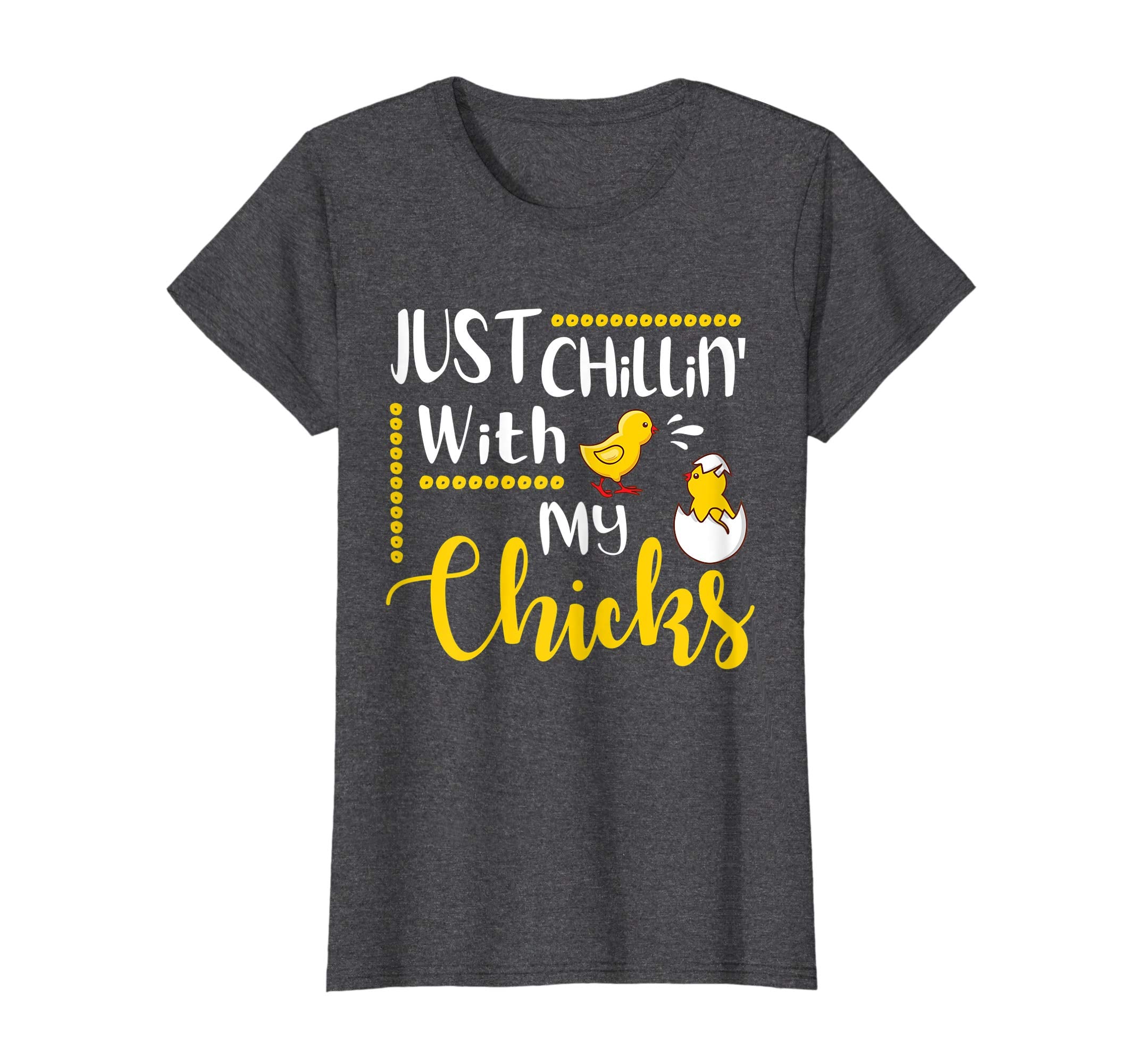 Just Chillin' With My Chicks Peeps Happy Easter Day Shirt