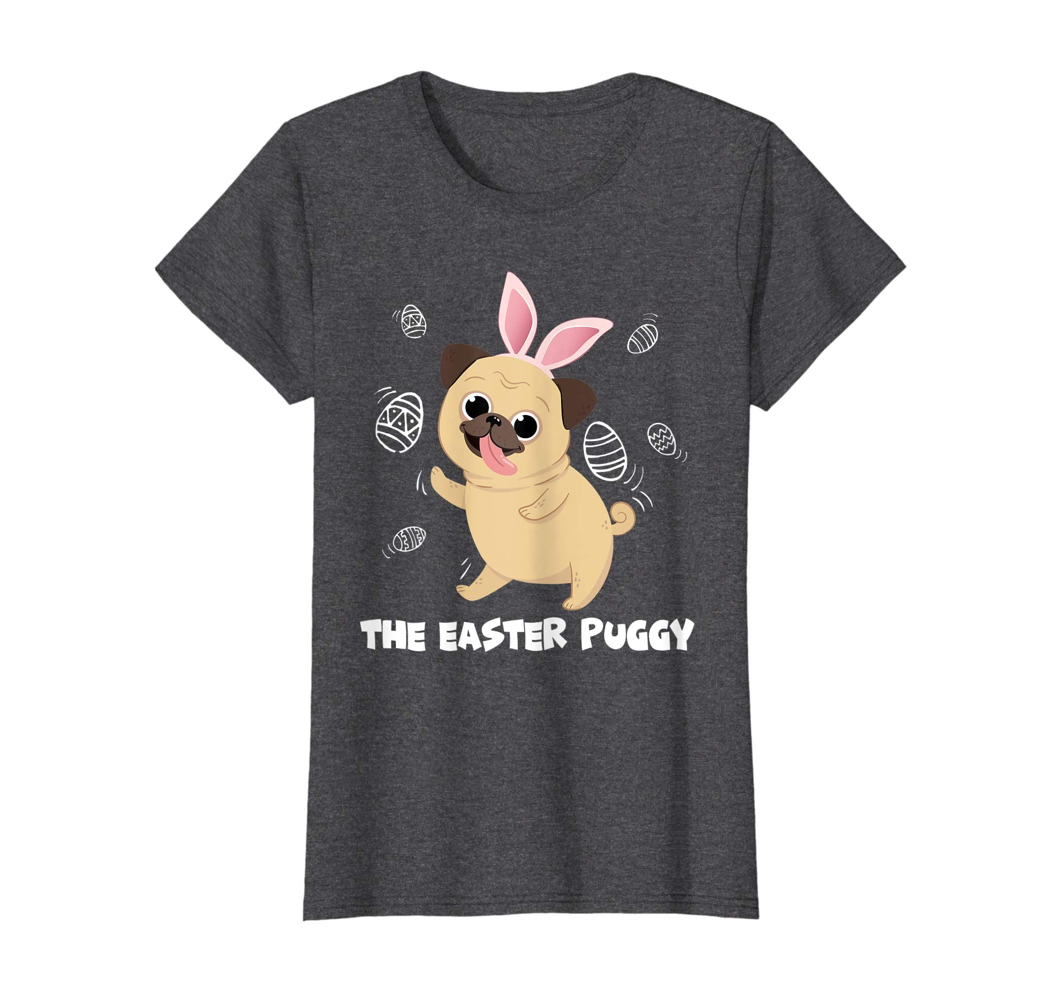The Easter Puggy T-Shirt Funny Cute Bunny Easter Day T Shirt
