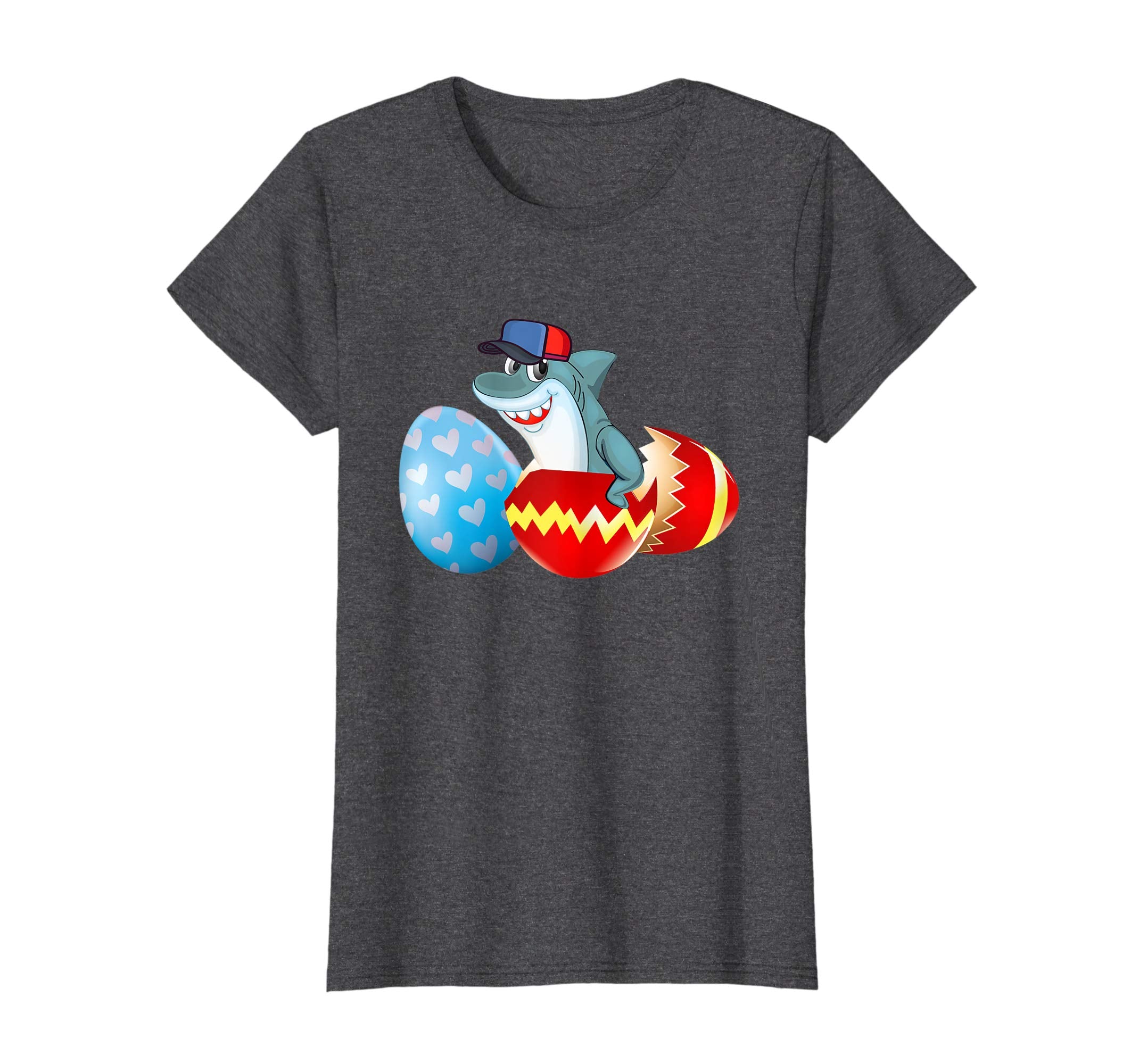 Easter Shark Shirt For Kids Boys Girls Cute Easter Shark