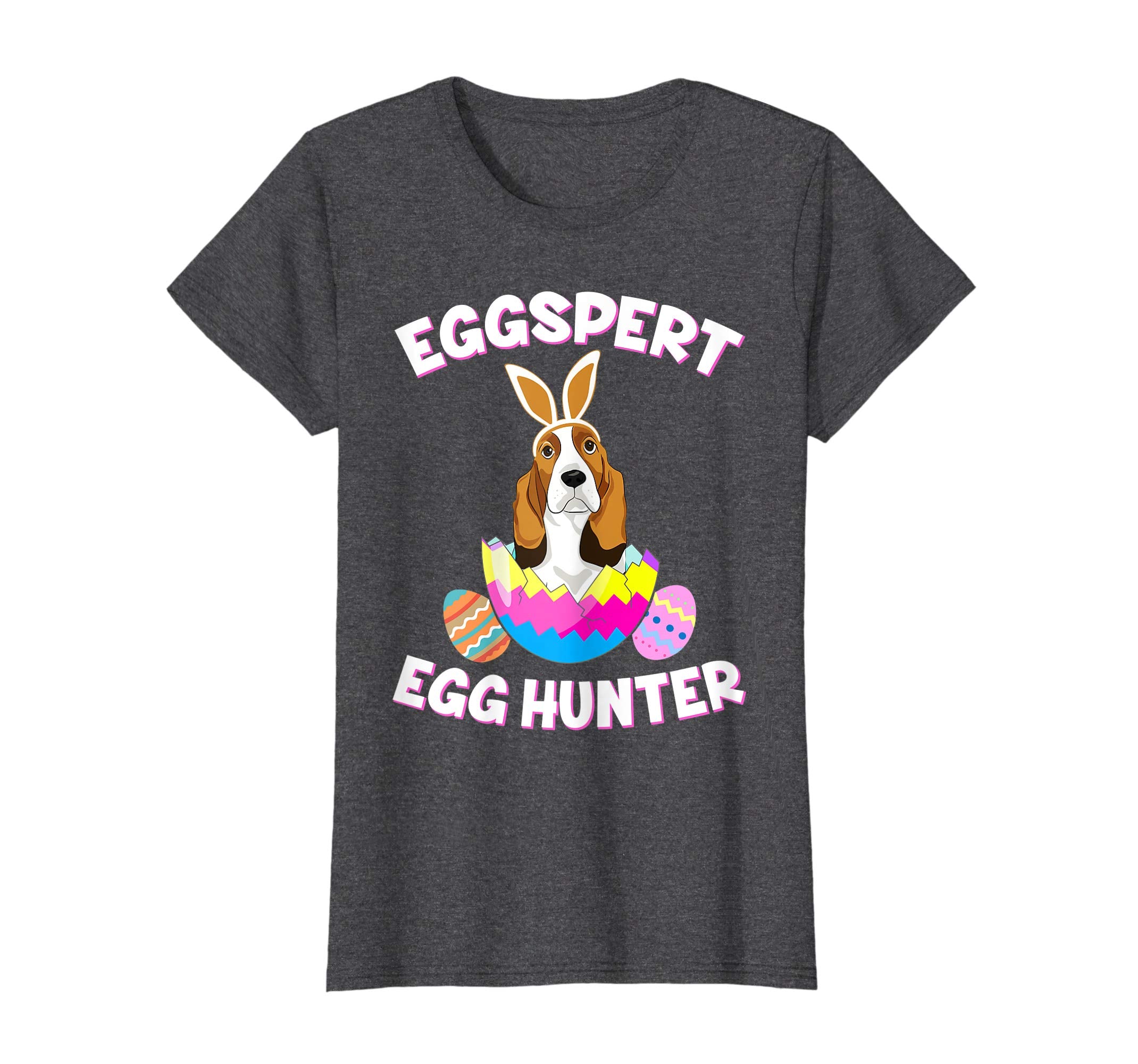 Eggspert Egg Hunter Easter Funny Basset Hound T Shirt