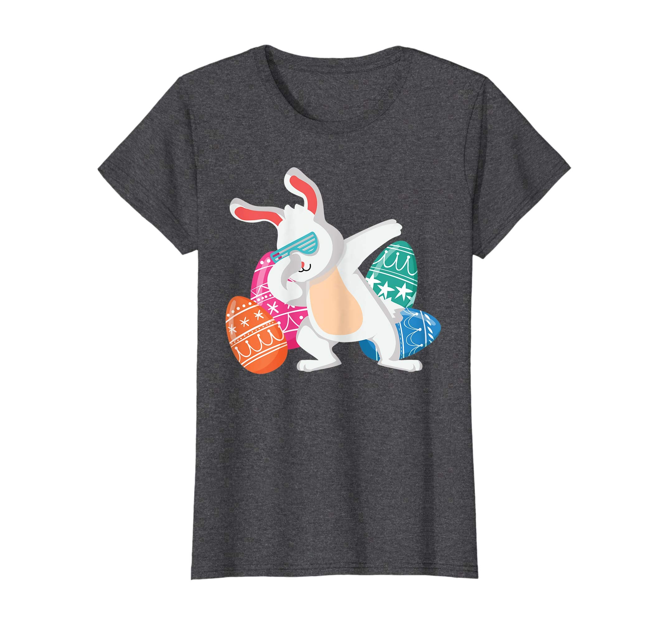 Eggs Easter Bunny Dabbing Shirt For Kids Girls