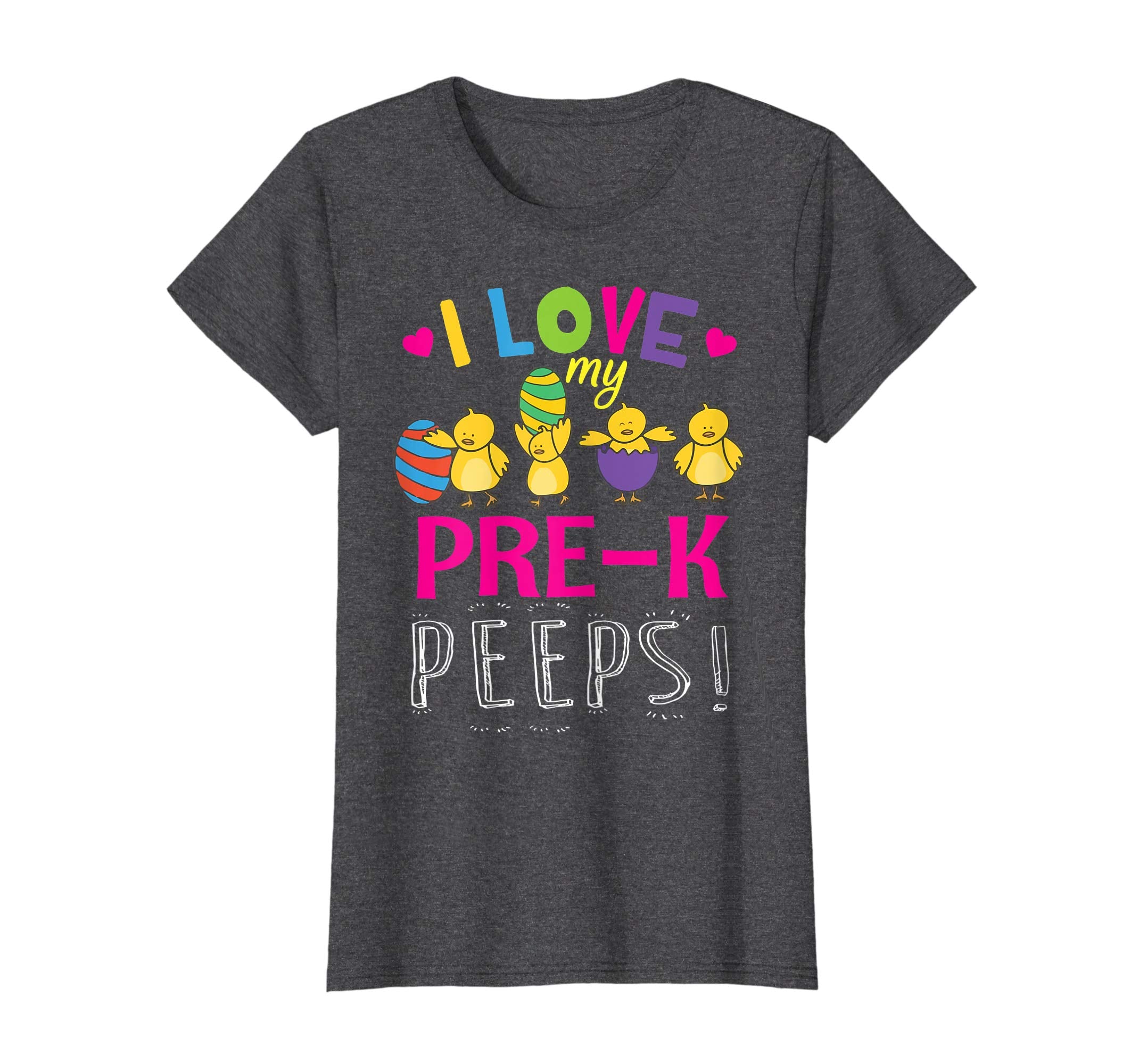 Hearts Chicks Easter Eggs I Love My Pre-k Peeps Shirt