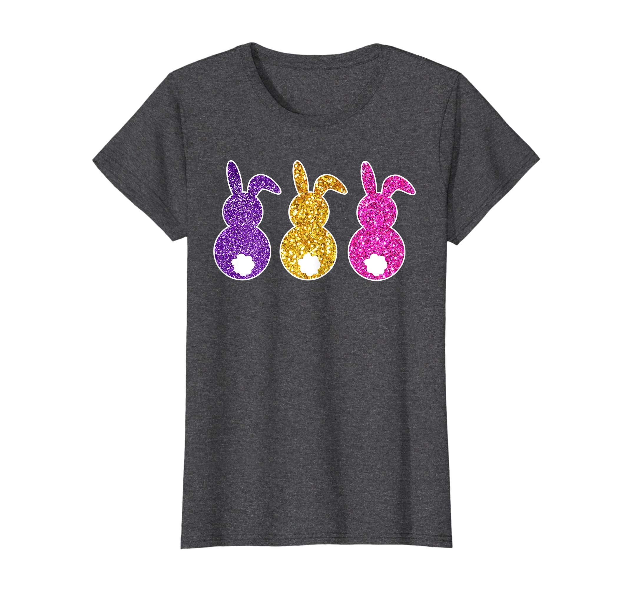 Happy easter tee Funny colorful Bunny With Tail Ears t-shirt