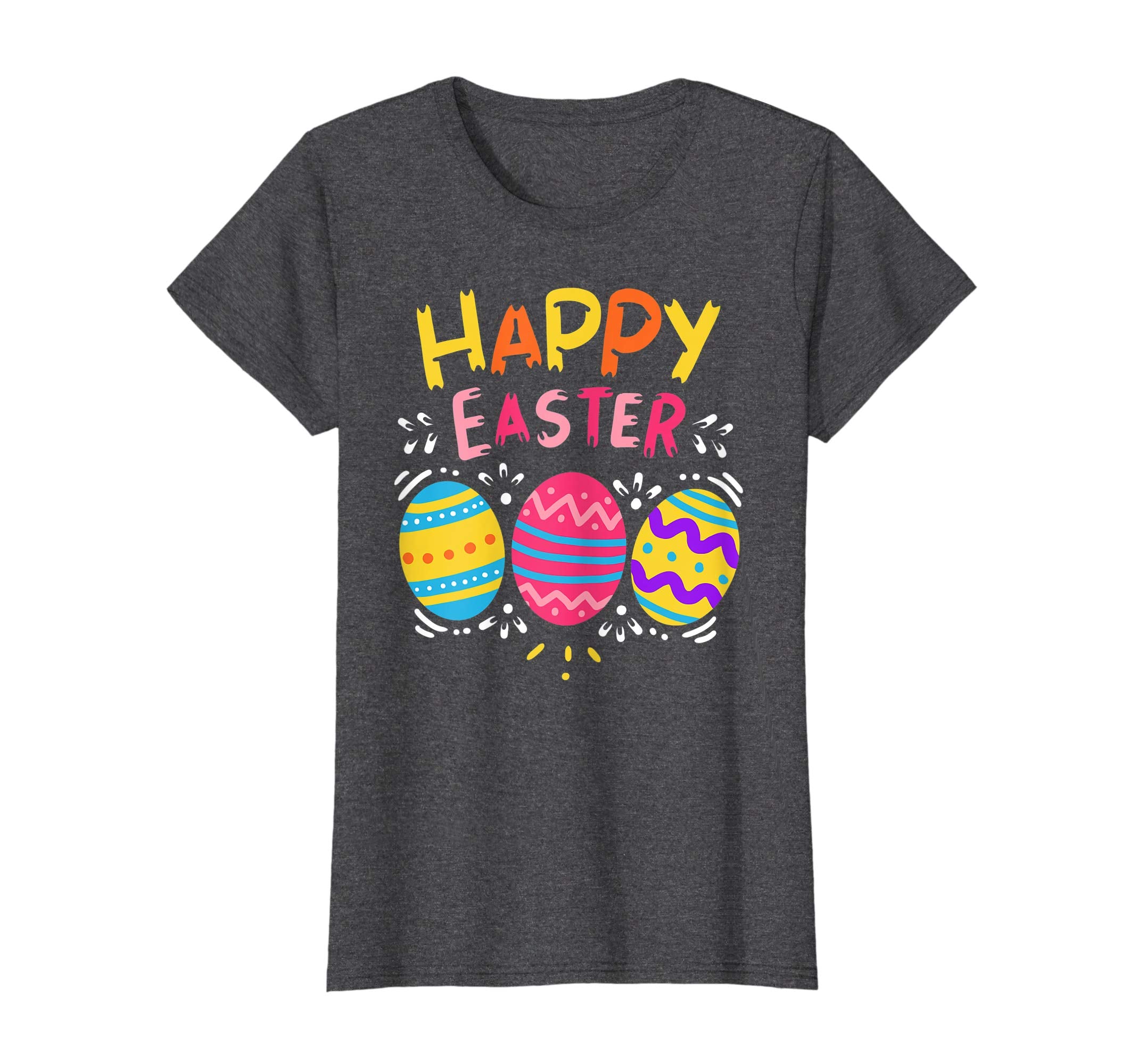 Happy Easter Day T-Shirt Colorful Dye Egg Hunting Cute Shirt